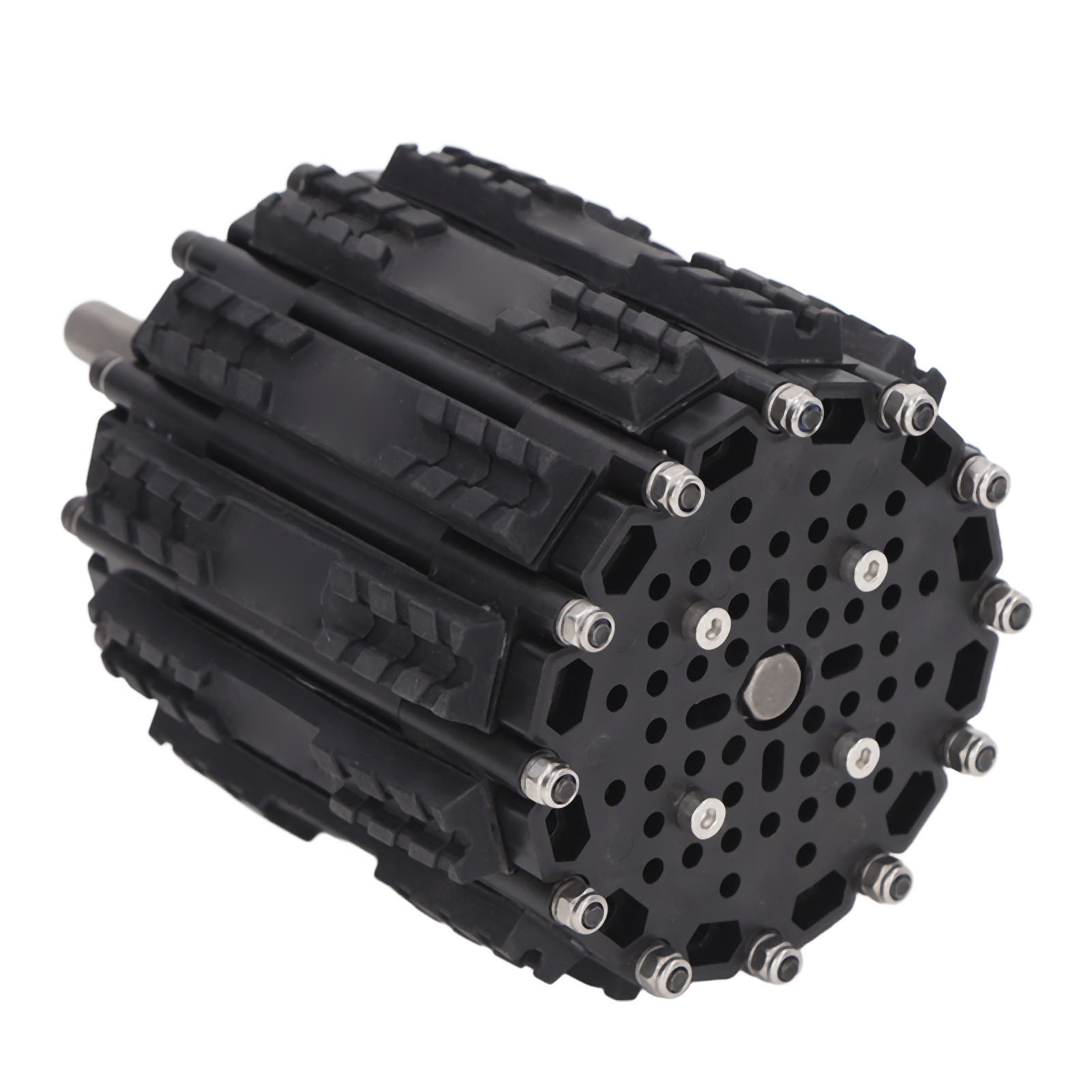 Kettenrad Aus Rutschfestem Pom-gummi, 112,1 Mm Durchmesser, 124 Mm Breite, Kettenglieder