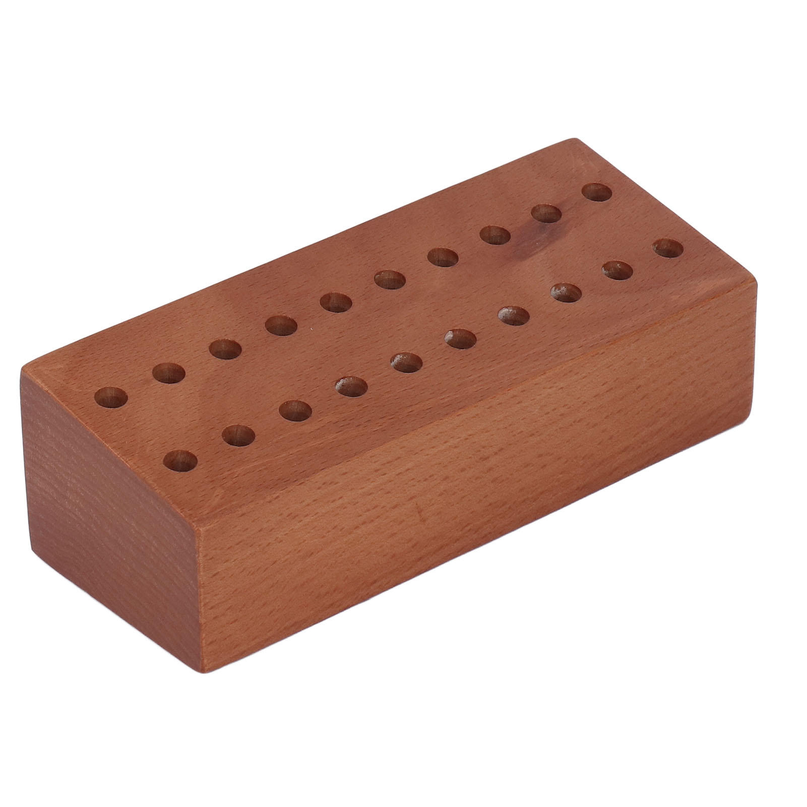 Schraubendreherhalter Aus Holz, 20 Löcher, Pinzettenständer Aus Kiefernholz Für Uhrmacher Und Uhrenreparaturwerkzeuge, Braun
