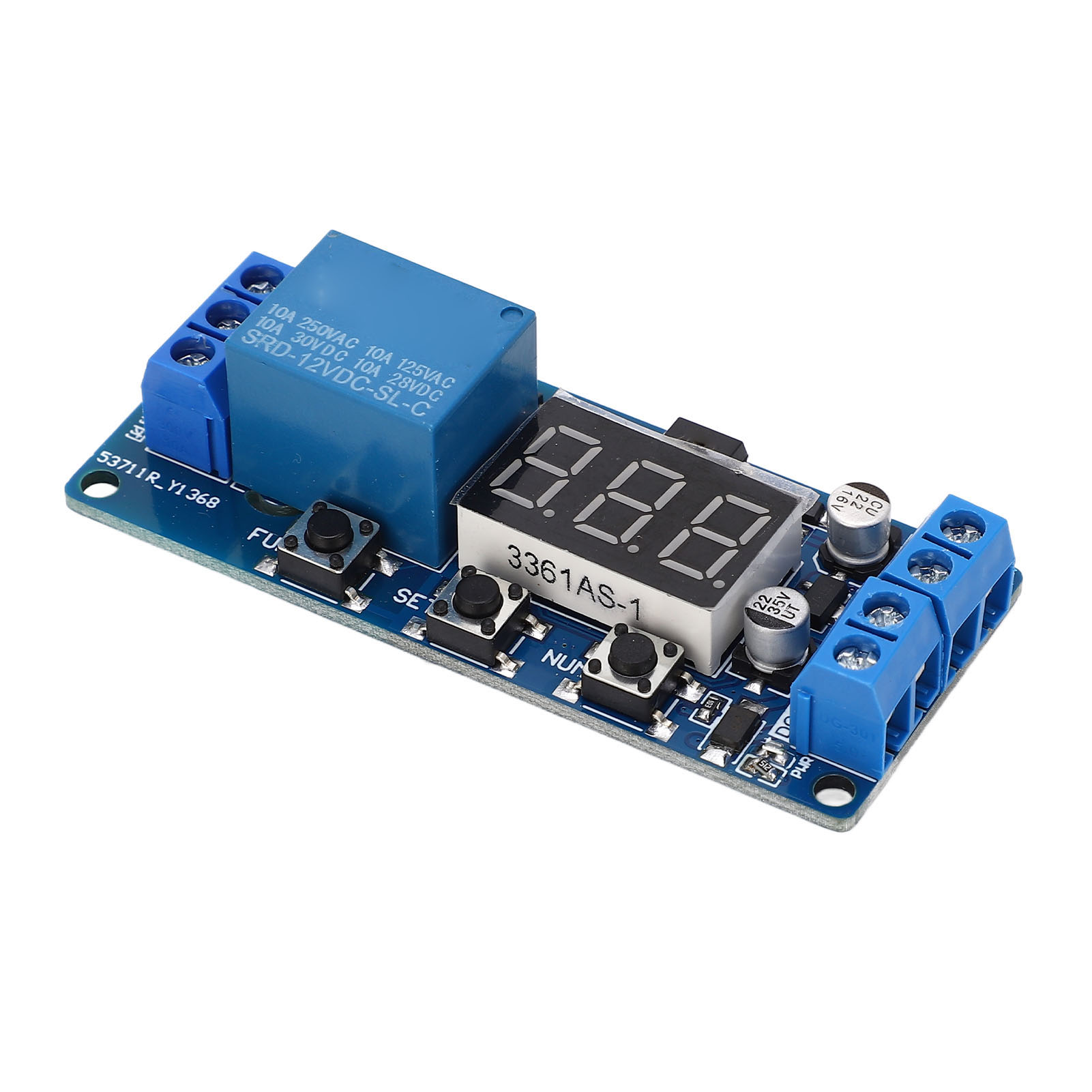 Zeitverzögerungsrelaismodul 12vdc Schaltreglerplatine Elektrischer Timer Mit Lcd-anzeige