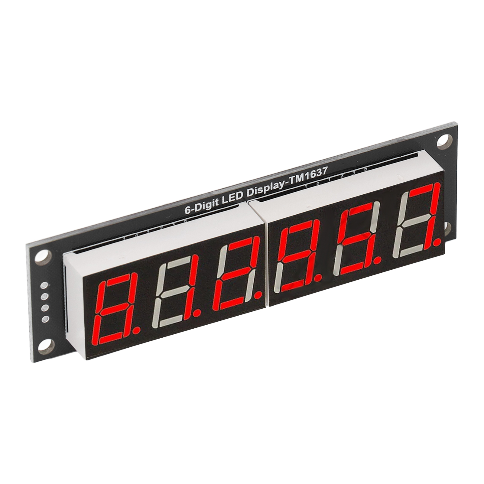 Digitales Led-röhrenanzeigemodul, 6-stellig, 7-segment, 0,56 Zoll, Tm1637-treiberchip, Rot, Zubehör
