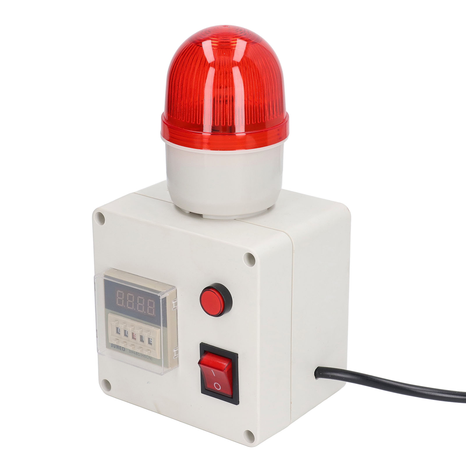 Alarmsirene Mit Verzögerungszeit, Alarmleuchte Und Akustischem Signalhorn (90 Db), Eu-stecker, 220 V, Für Industrielle Sicherheit