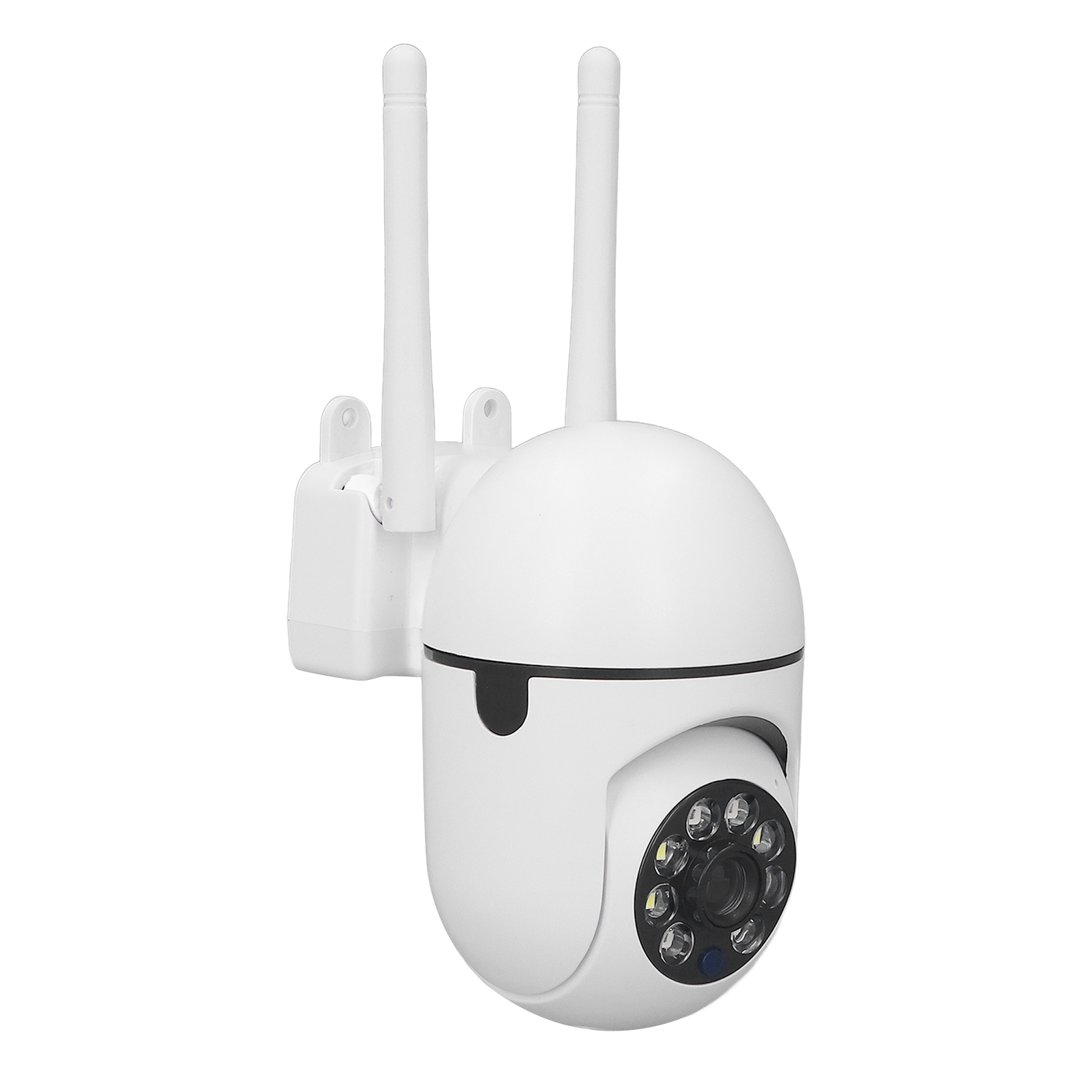 Kabellose Überwachungskamera Mit Nachtsicht, 360°-rundumsicht, 2,4 Ghz, 1080p, Zwei-wege-audio Für Zuhause
