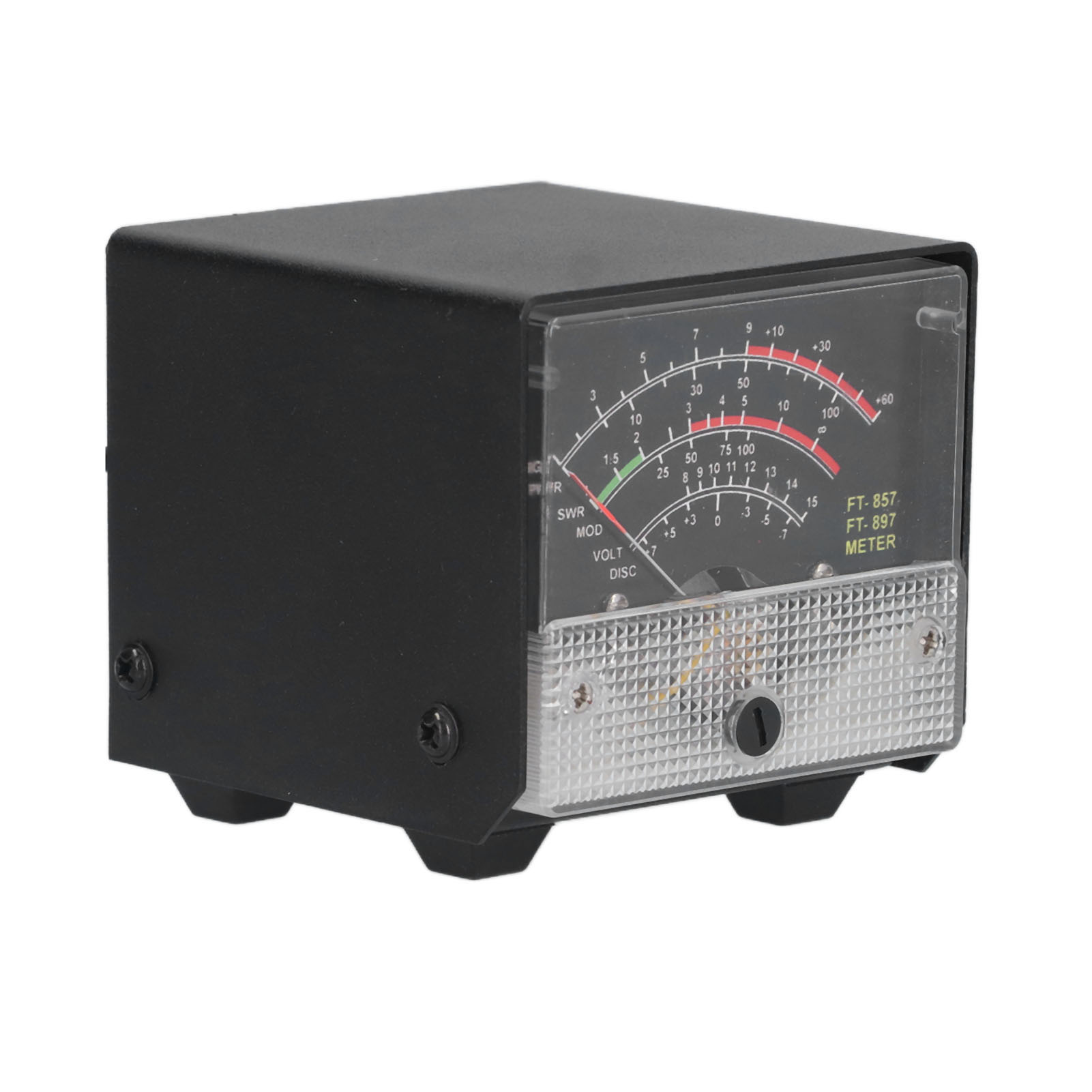 Swr-leistungsmesser, Externes S-empfangsdisplay, Elektronisches Bauteil, Metallgehäuseabdeckung Ft-857 Ft-897, Schwarze Frontplatte