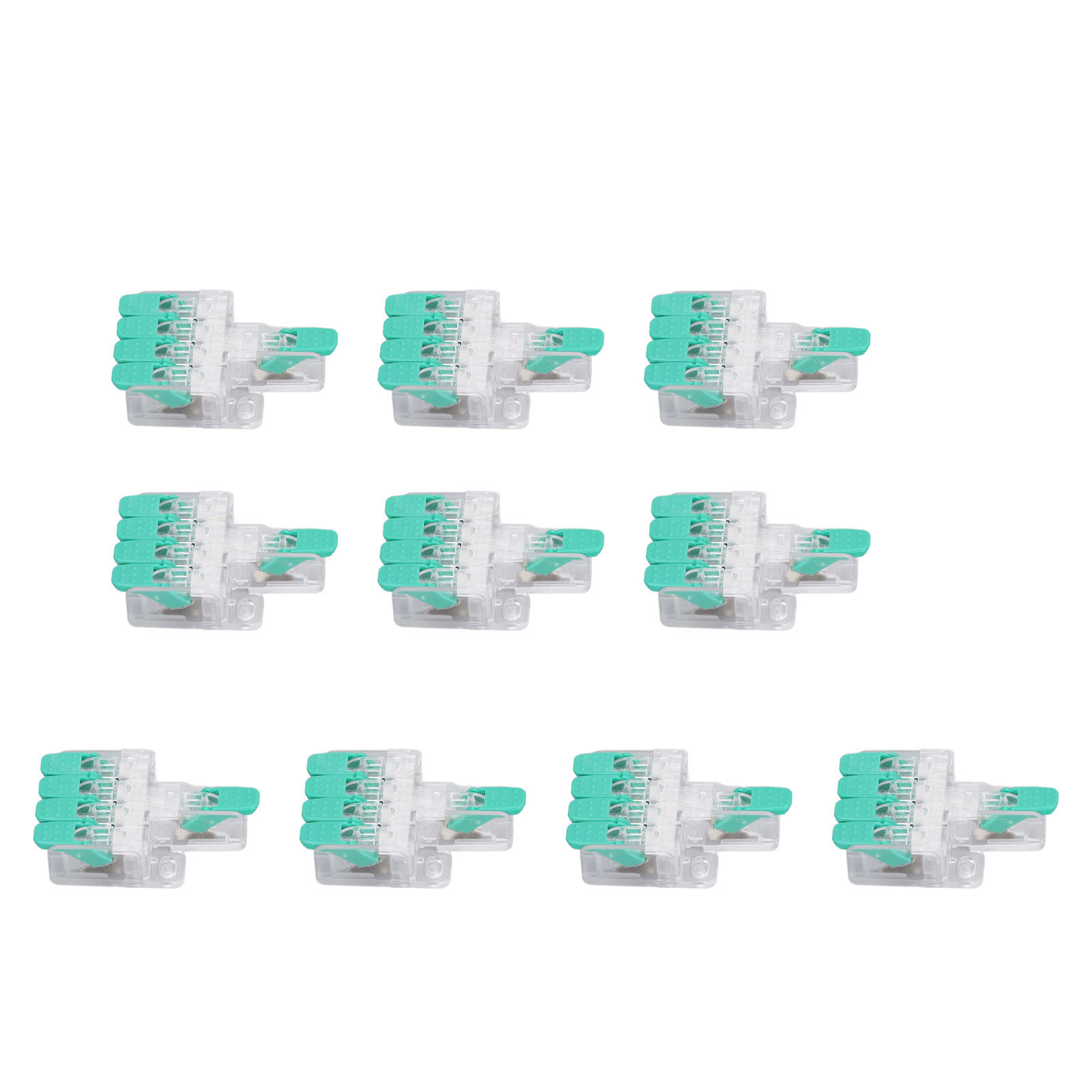 10-teiliges Set Hebel-drahtverbinder 1 Bis 4 Schnellverdrahtungskabelverbinder Steck-leiterklemmenblock 41a 450v