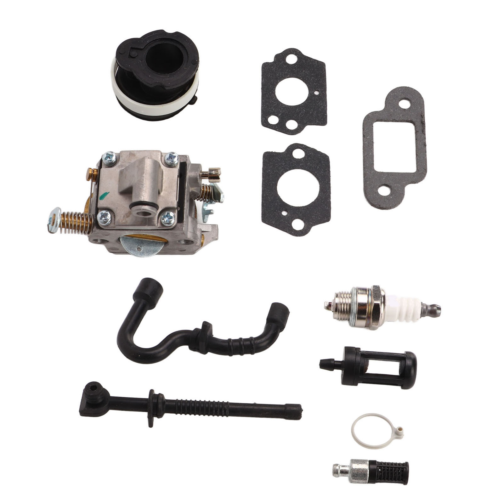 Vergaser-set Mit Zündkerze, Kraftstoffleitung, Filter, Dichtung, Hochfestem Und Stabilem Vergaser Für Stihl 017