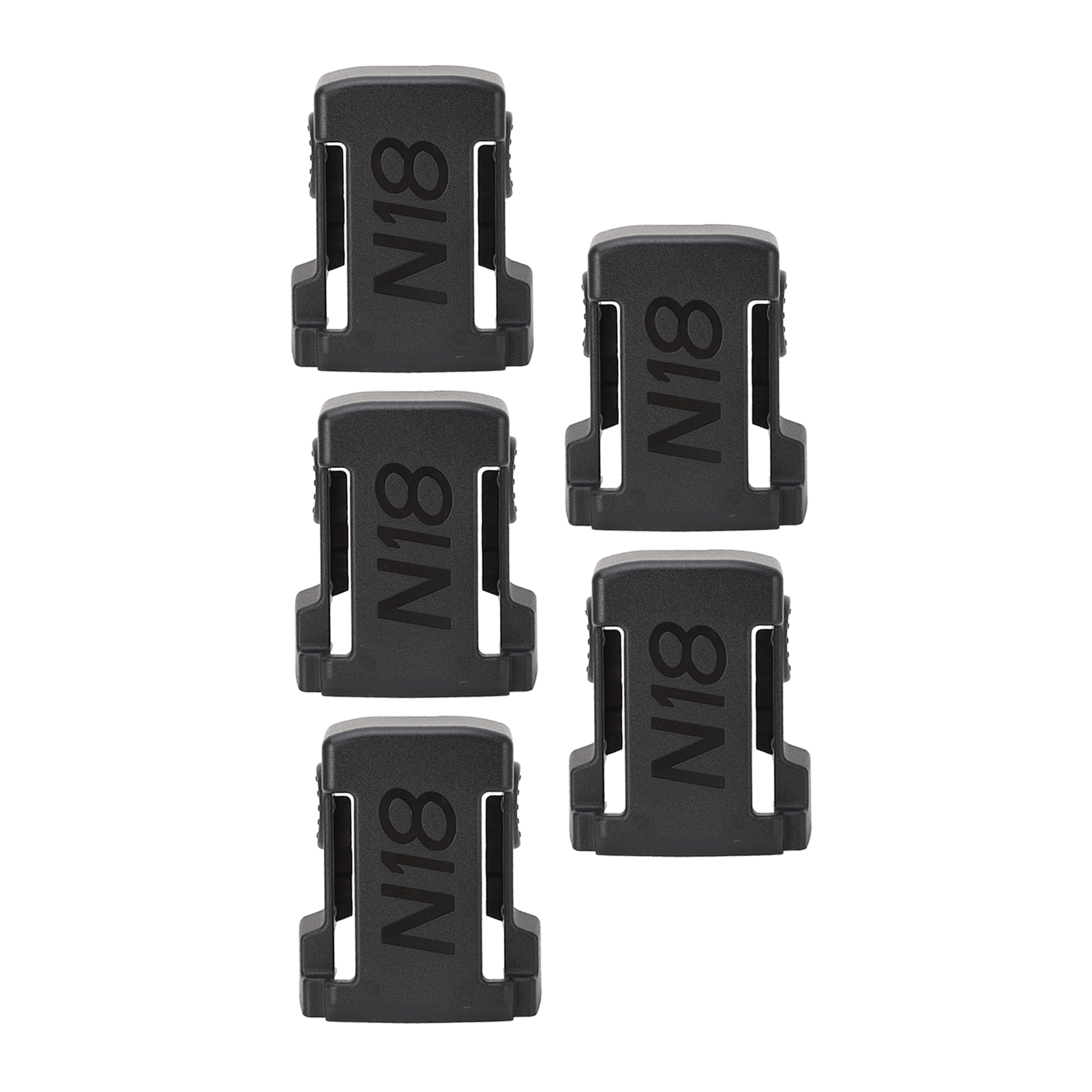 5er-set Batteriehalterung Aus Robustem Abs-kunststoff, Standardgröße, Lithium-batteriehalter Für 48 11 1815, 48 11 1850 Und 48 11 1820, Schwarz