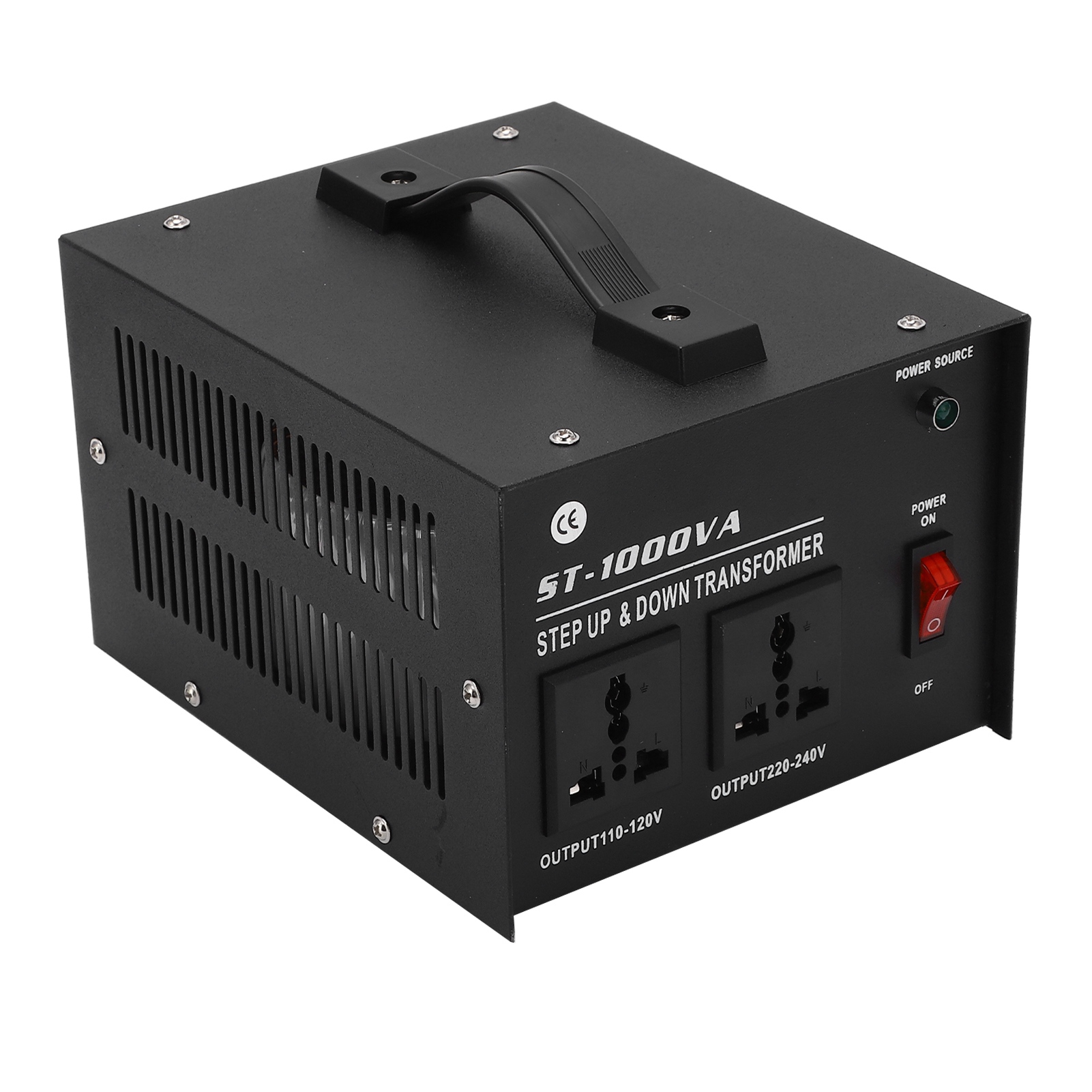 1000-w-aufwärts-/abwärtstransformator Mit Stabiler, Einstellbarer Eingangsspannung, 110 V Auf 220 V (110–120 V/220–240 V), Eu-stecker