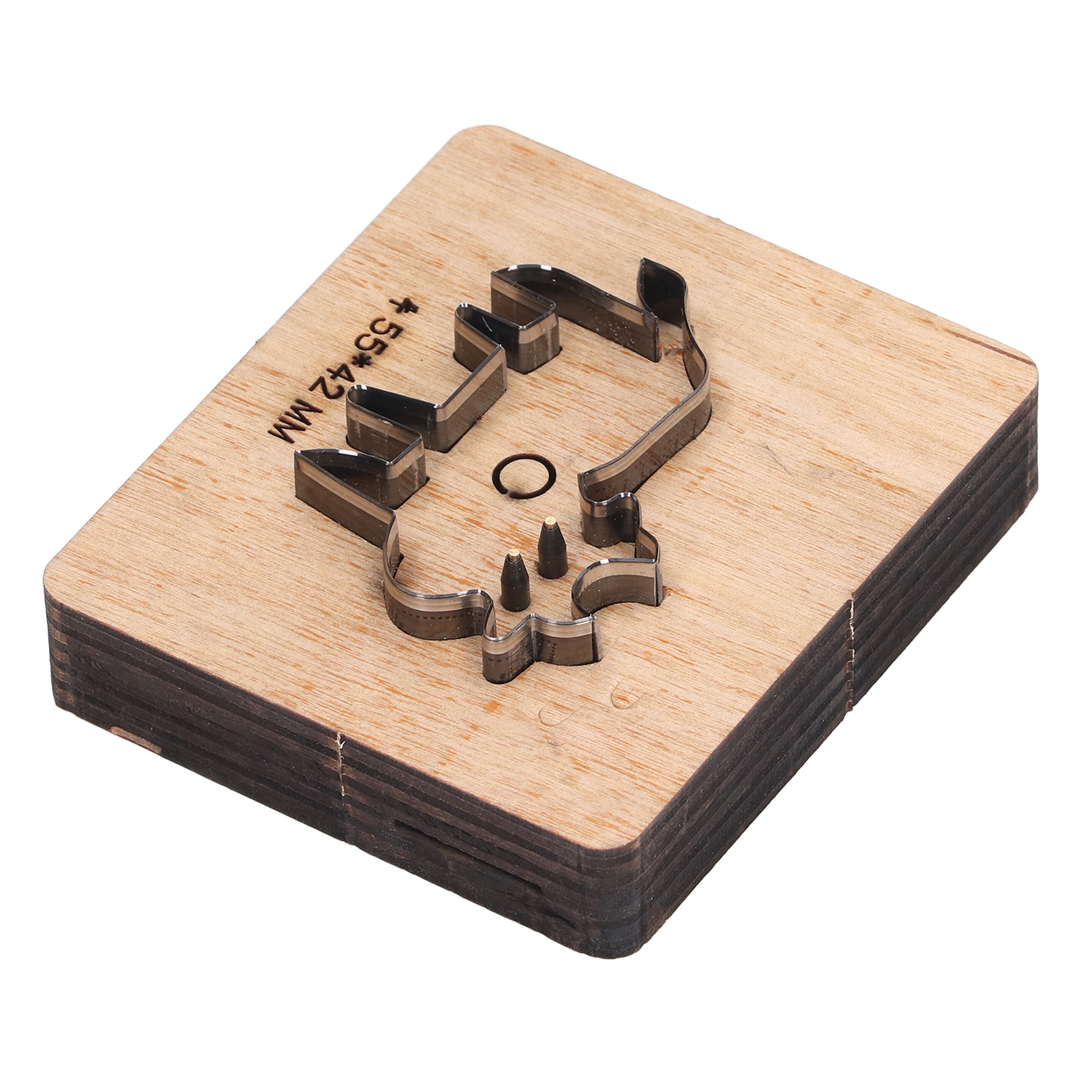 Stanzform Kuhform 55x42mm Lederstanzform Aus Legiertem Stahl, Scharf Sauberer Stanzschneider Für Kunststoff, Ton Und Karton