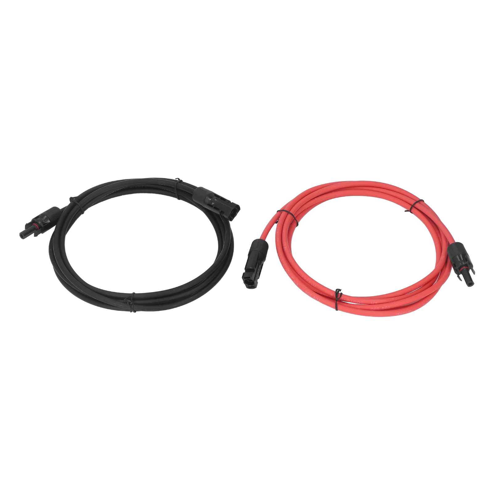 2 Stück Solar-verlängerungskabel 10awg Mit Buchse Und Stecker Für Den Außenbereich, Rot/schwarz, 15 M