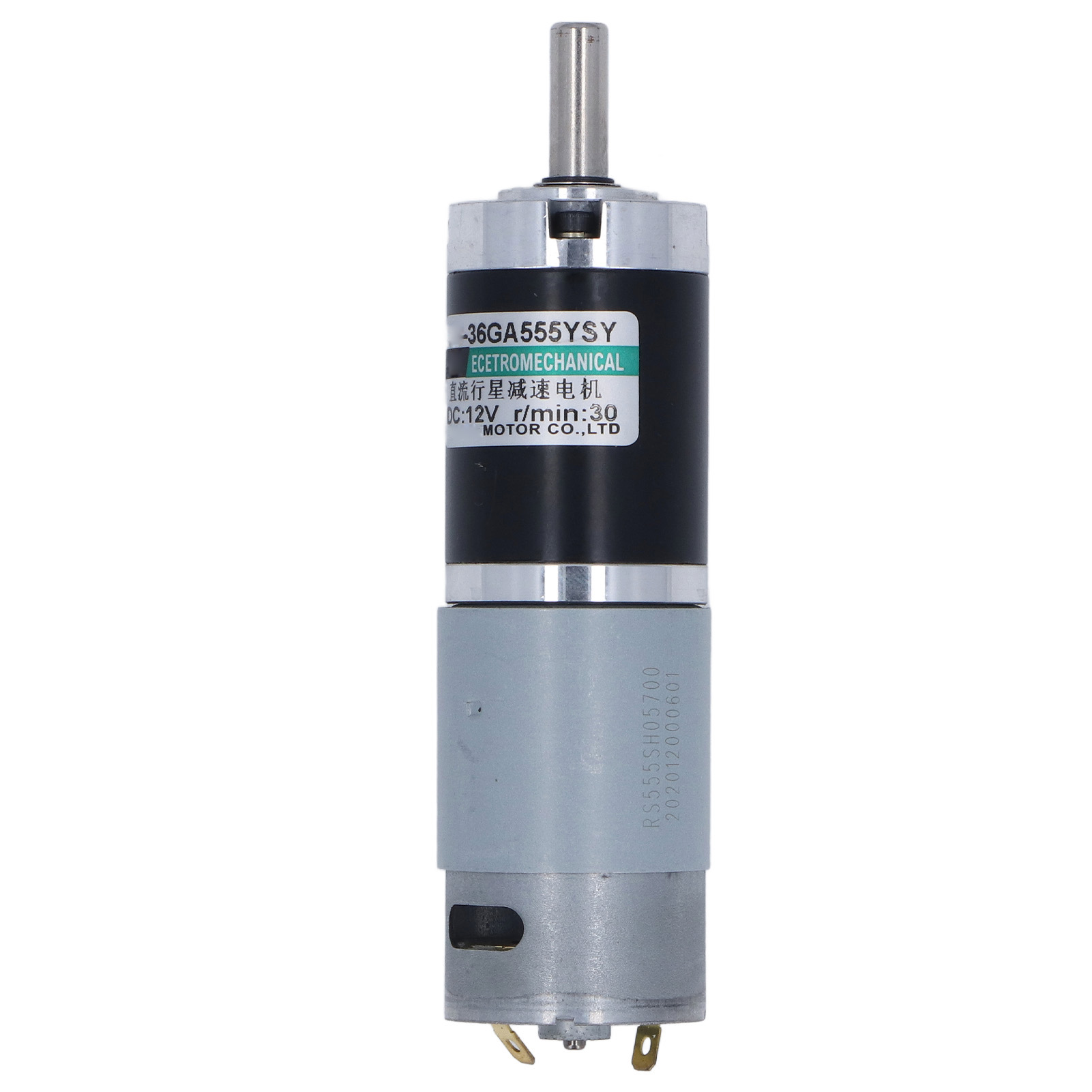 12-v-gleichstrom-mikrogetriebemotor, Cw/ccw, Langsam Laufend, Kupfermotor Für Industrieanlagen, 15 W, 0,15 A, 30 U/min