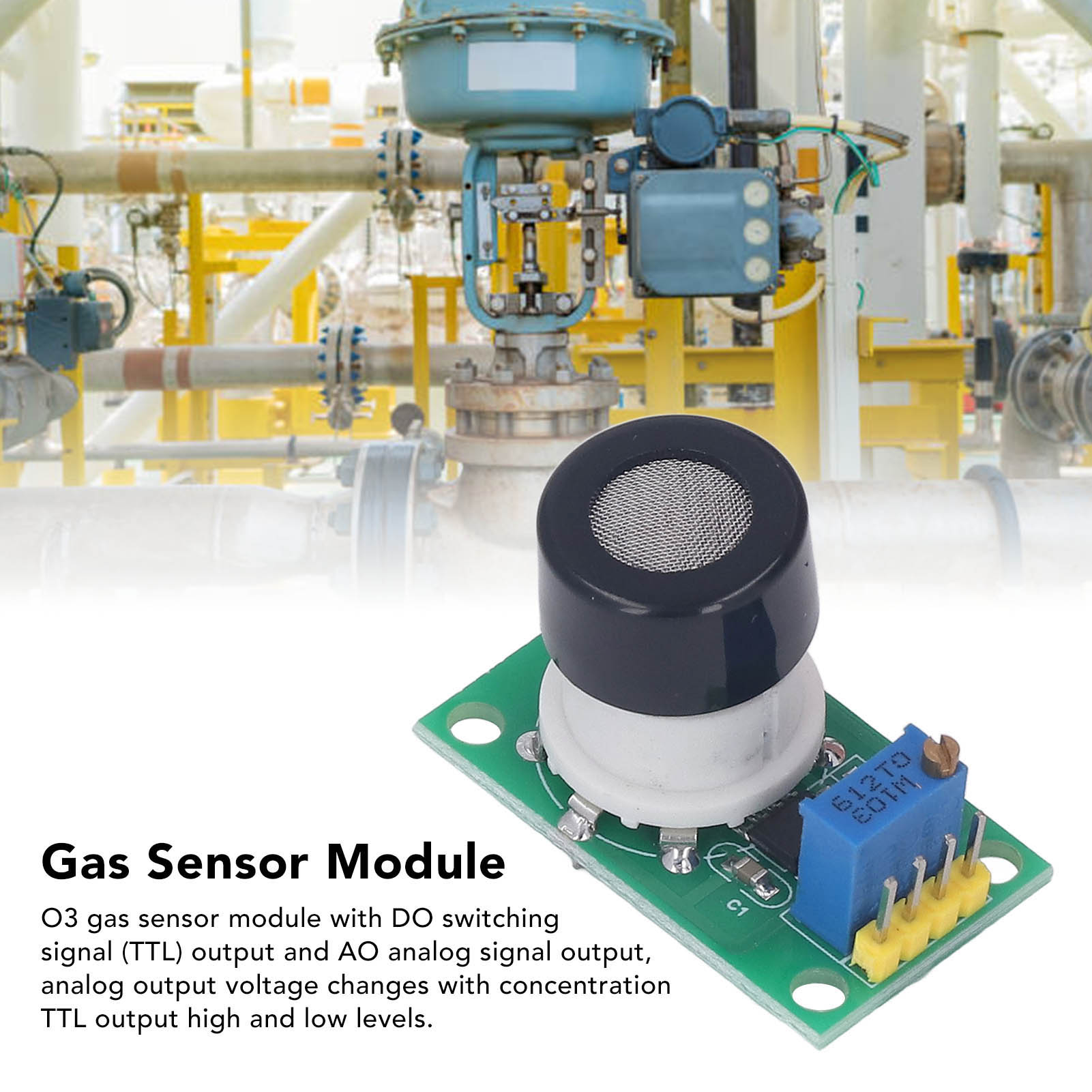 O3-gassensormodul Mit Hoher Empfindlichkeit, Dual-panel-ttl-signalausgang, Gas-ozon-detektionssensormodul