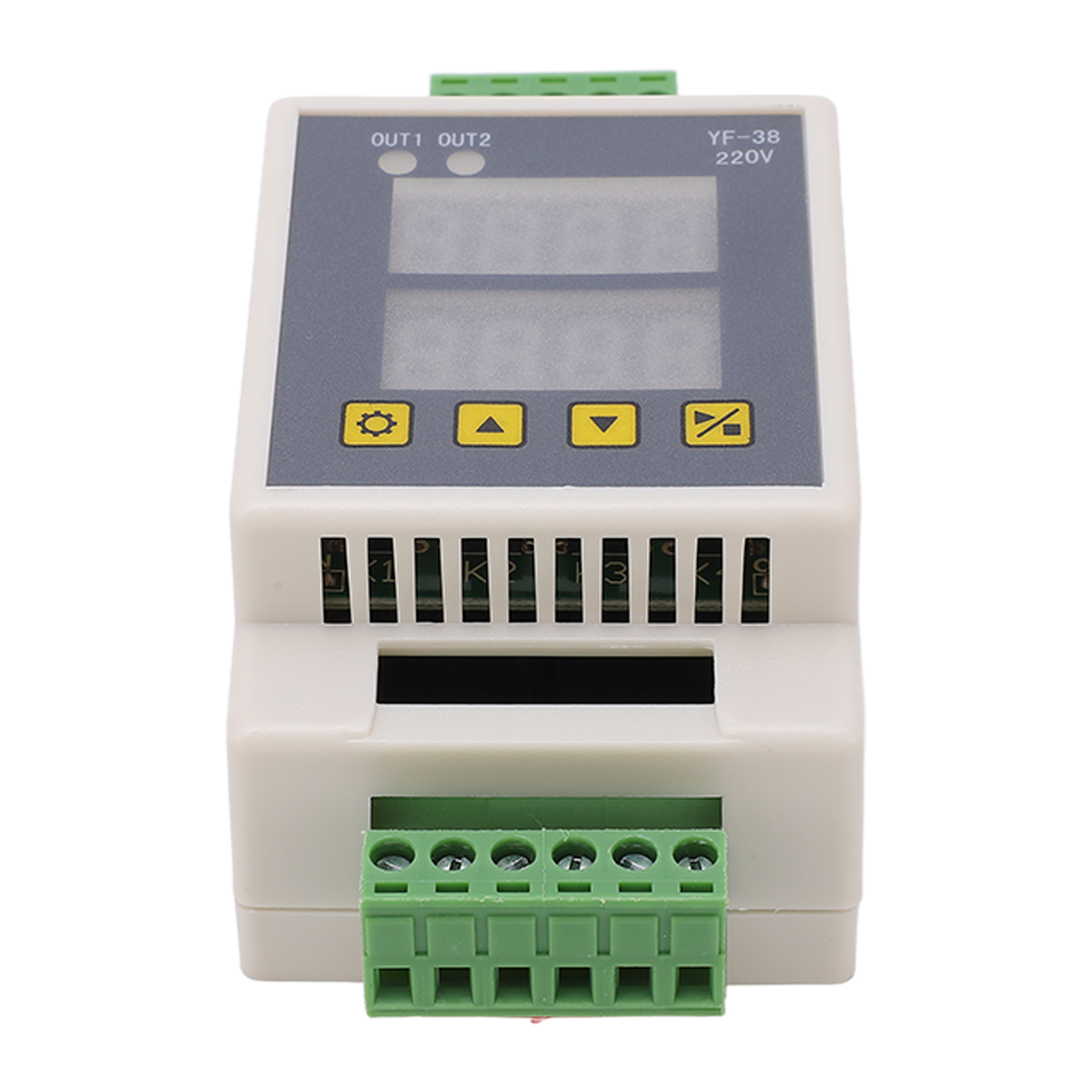 Timer-modul Mit 2 Kanälen, Präzisem Lcd-display, Abs-verzögerungsmodul, Weiß, Dc 7–27 V, Ac 220 V