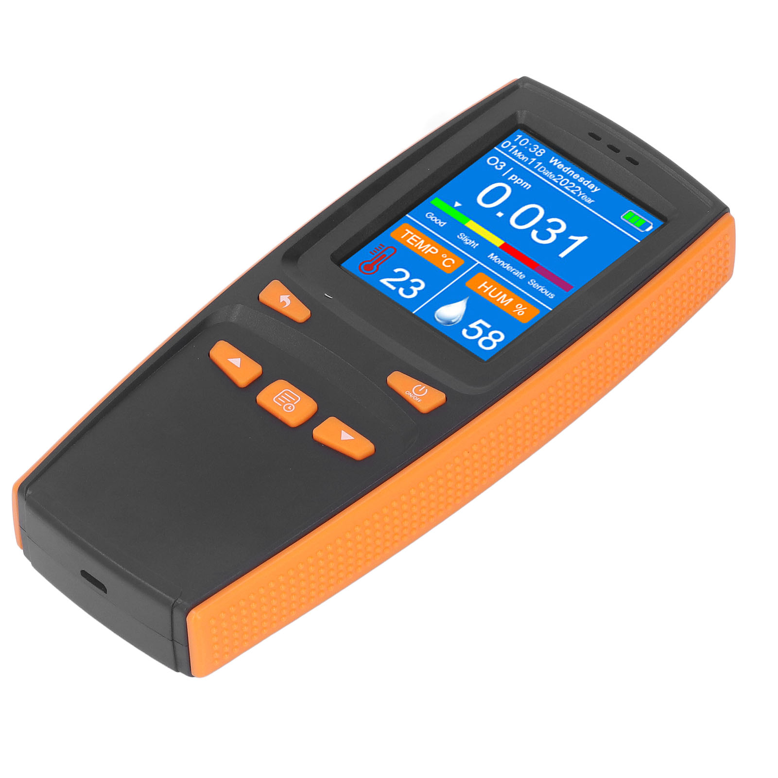 Handliches Ozonmessgerät Mit Lcd-display (320 X 240 Pixel), Usb-ladefunktion, Multifunktionaler Tragbarer Ozonanalysator