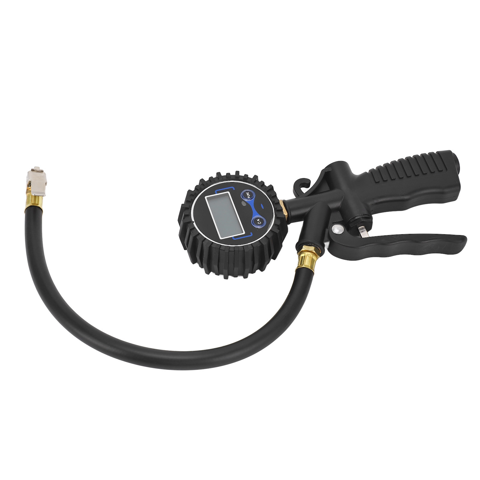 1/4-zoll-npt-schlauch-reifenfüller Mit Digitalem Lcd-manometer, Messinganschluss, Luftreifen-aufblaswerkzeug, 170 Psi