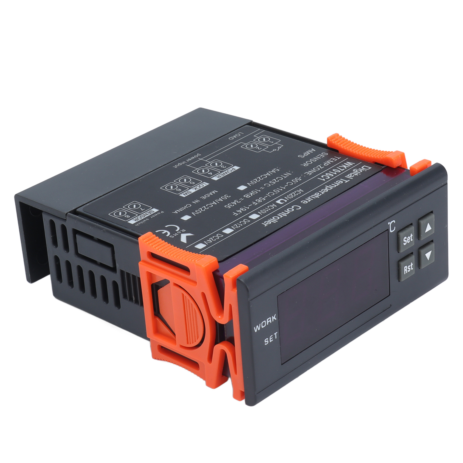 Digitaler Temperaturregler, Elektronischer Temperaturregler-thermostat Mit Lcd-anzeige Und Sonde, Ac220v/5a
