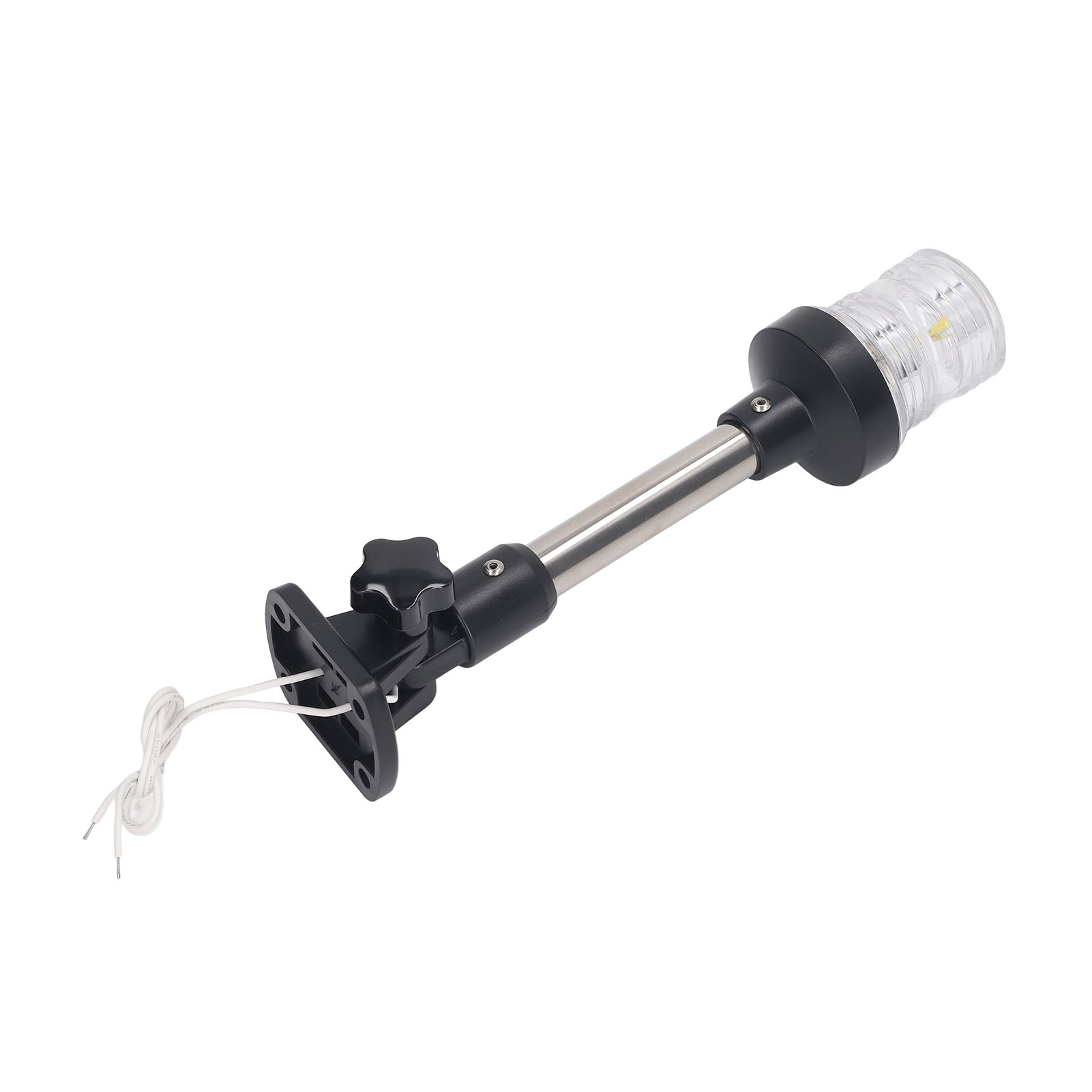 9-zoll-led-klapp-hecknavigationsleuchte, Weiß, Ip66 Wasserdicht, Bootsankerleuchte, 12 V/24 V Dc, 4000–4500 K
