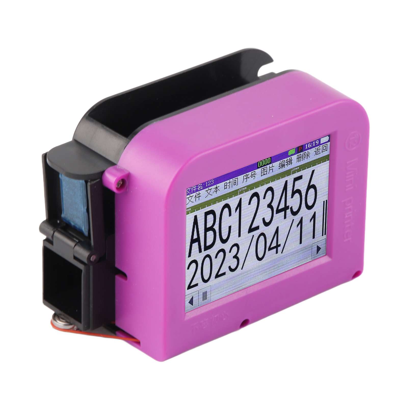 Tragbarer Hand-tintenstrahldrucker Mit Led-touchscreen Für Logo- Und Datumsetiketten, 100–240 V, Ohne Tintenpatrone