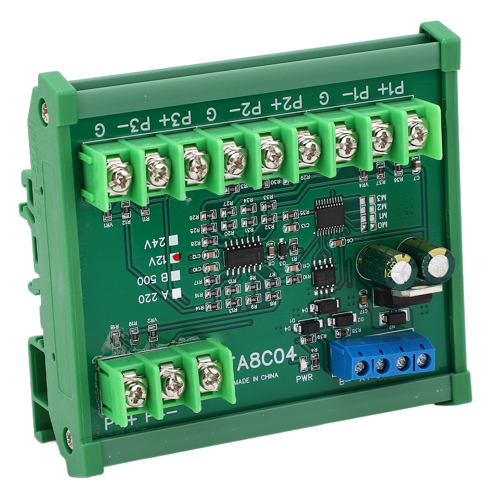 Temperatursensormodul Widerstandsmessung Pt100 Rtd Rs485 Mit Führungsschienengehäuse B500 (-40 °c Bis +500 °c) Dc12v