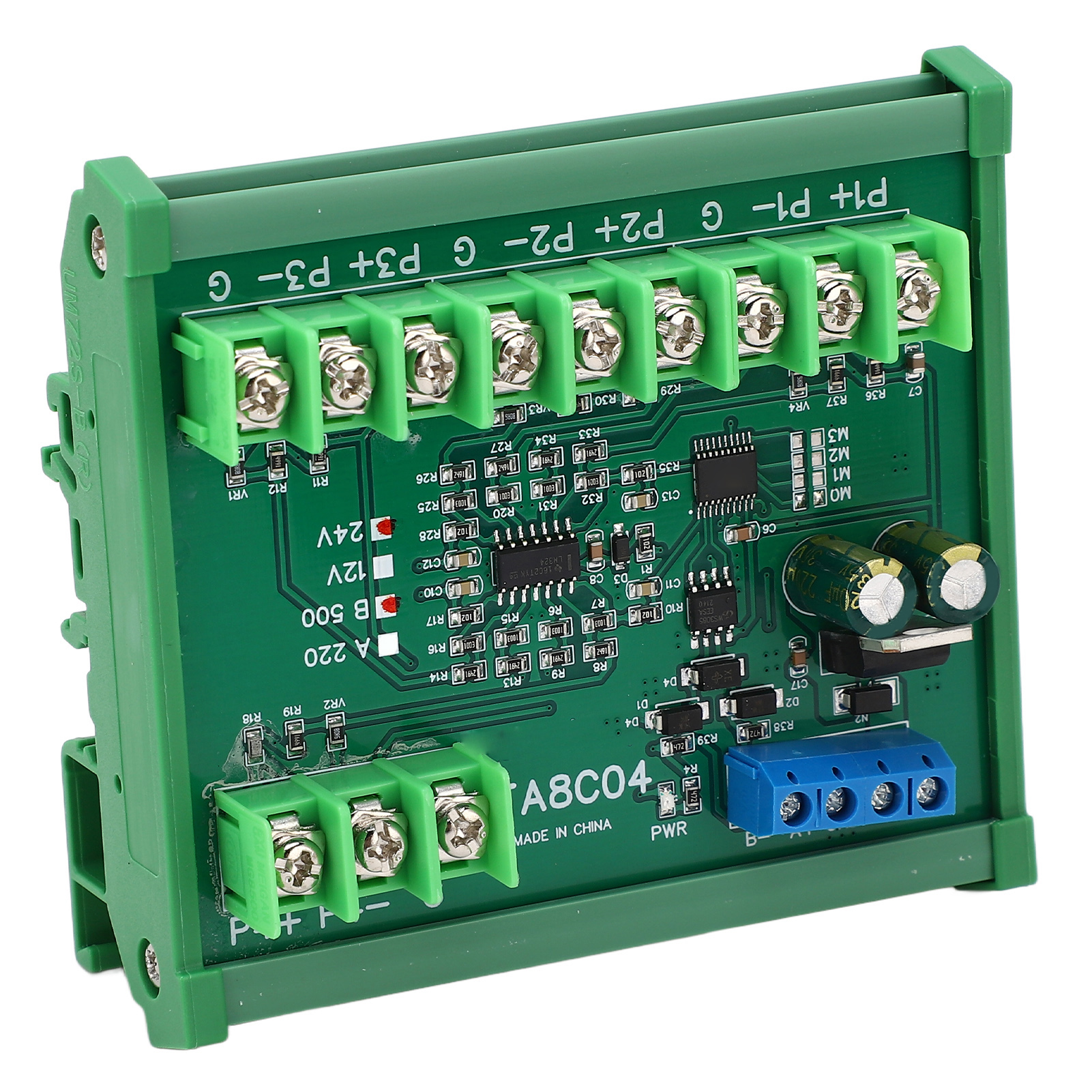 Temperatursensormodul Widerstandsmessung Pt100 Rtd Rs485 Mit Führungsschienengehäuse B500 (-40 °c Bis +500 °c) Dc24v