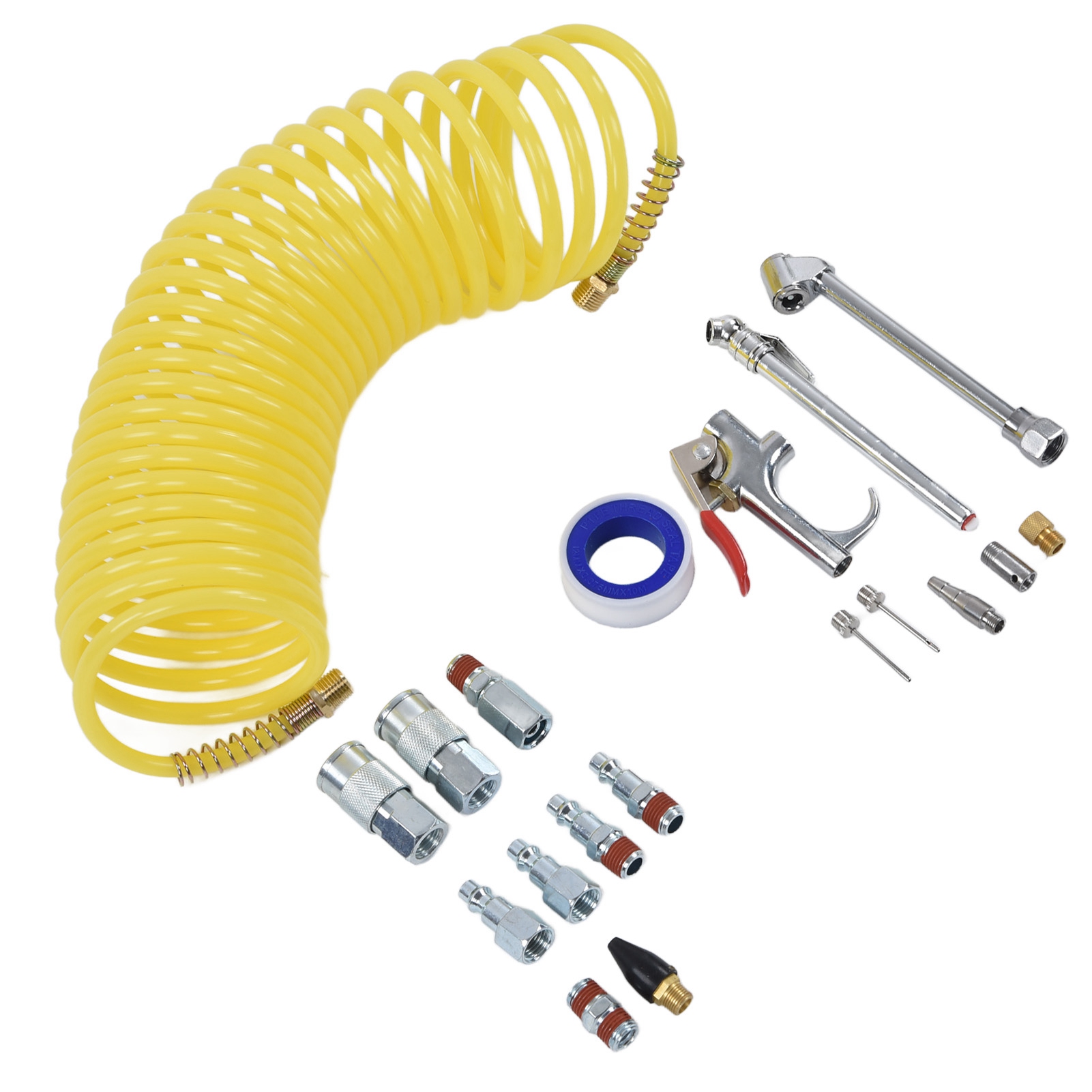 Luftkompressor-reifenschlauch-set 1/4 Zoll Npt Industrieanschluss Schnellkupplungen Ausblaspistolen-set