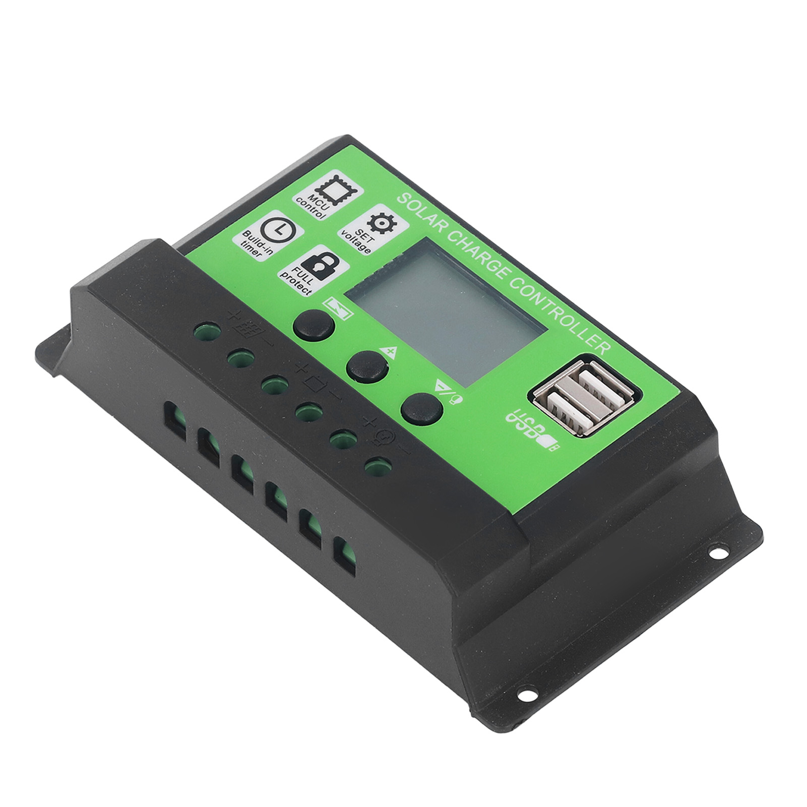 Solar-laderegler Mit Einstellbaren Parametern, Intelligenter Solarpanel-laderegler Mit Lcd-display, 12 V/24 V Adaptiv, 30 A