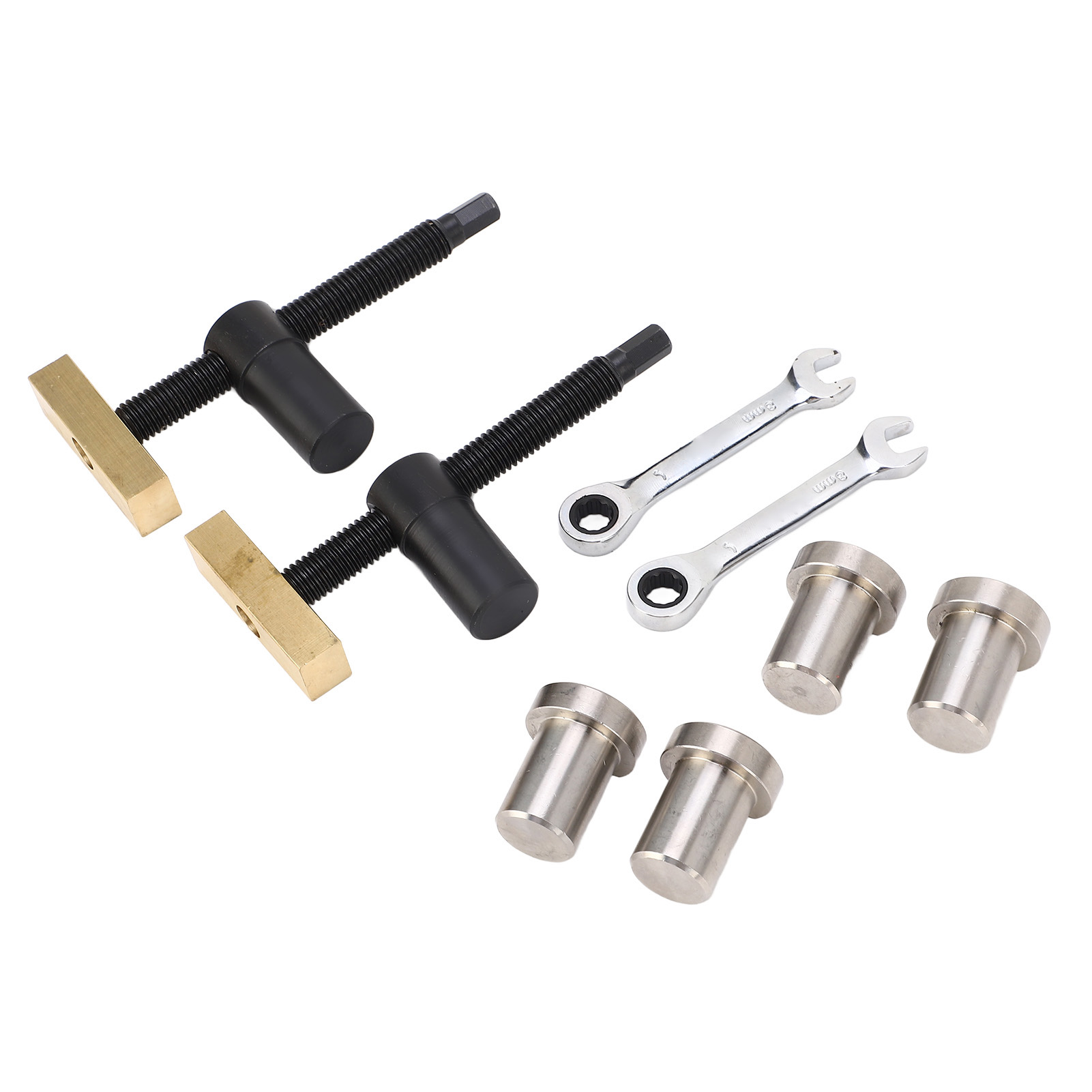Tischklemmen-set Für Holzbearbeitung, Verstellbar, Edelstahl/messing, Werkbank-schnellbefestigungswerkzeug, Schwarz, 20 Mm
