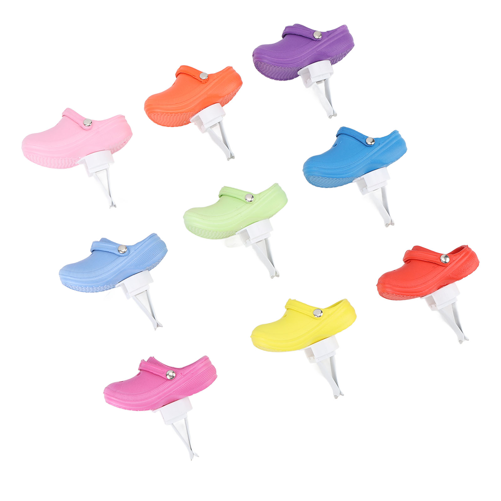 9-teiliges Auto-aromatherapie-lüftungsdiffusor-set Mit Duftclips, Dekorativen Ornamenten Und Innenraumzubehör