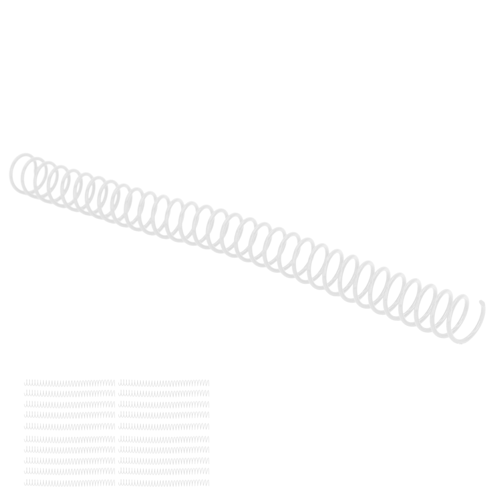 20 Stück Kunststoff-spiralbindungen, 19 Mm (3/4 Zoll) Innendurchmesser, 30 Löcher, Für A4- Und A5-notizbücher, Transparent