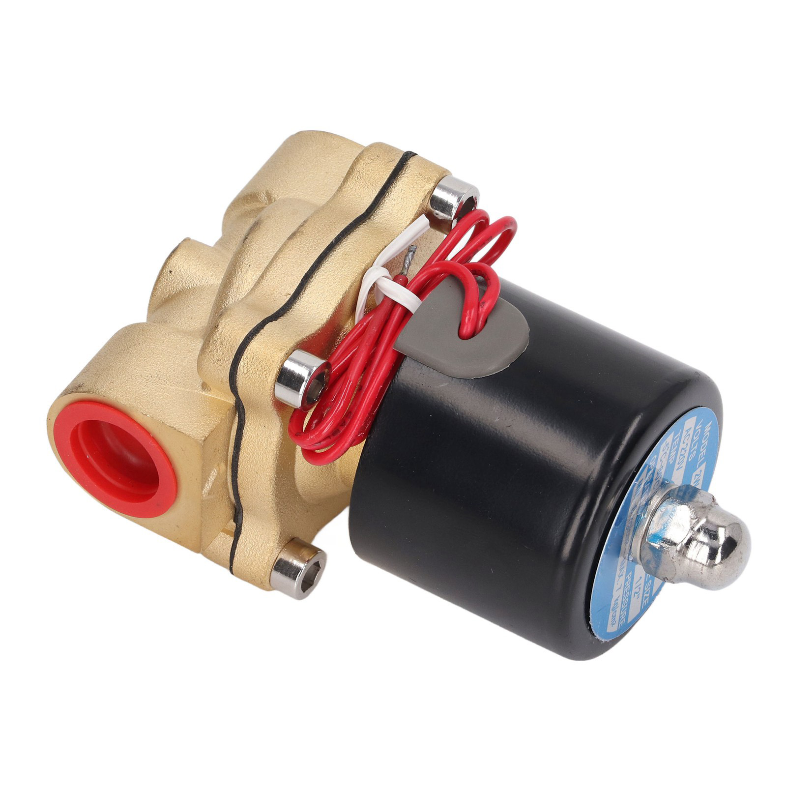 Magnetventil Aus Messing, Elektrisch, 2-wege, 1/2 Zoll, Normalerweise Geschlossen, Für Wasser, Luft, Gas, Heizöl, 220 V Wechselstrom