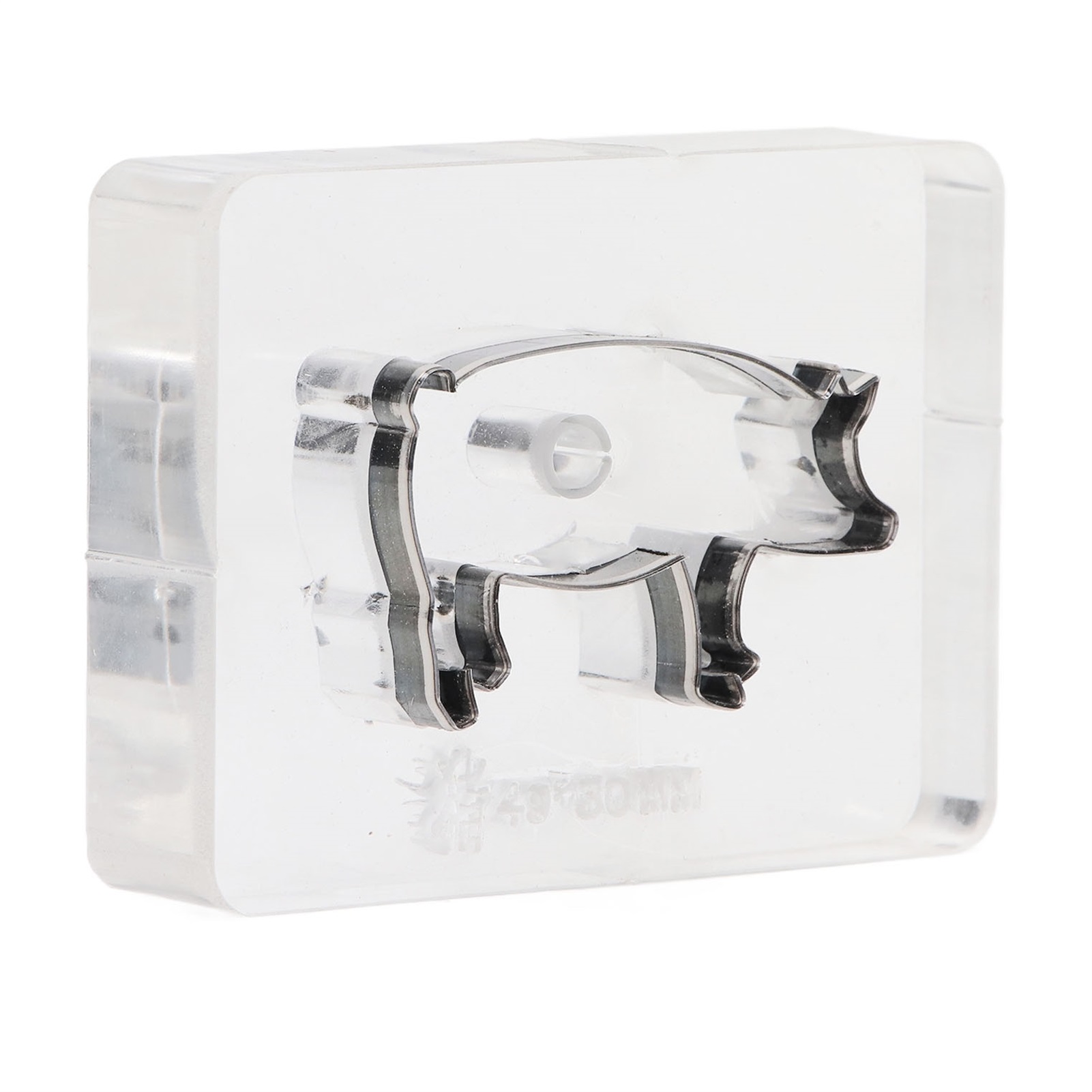 Hohlstanzform Aus Legiertem Stahl In Schweineform Mit Acrylsockel Für Diy-bastelarbeiten
