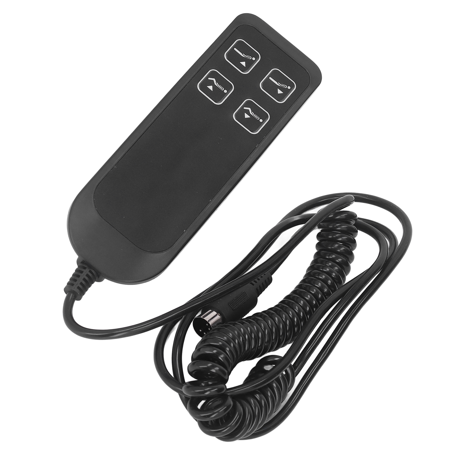 Schwarzer Elektrischer Relaxsessel-schalter, Einfache Bedienung, 4 Tasten, 5 Pins, Für Zuhause Und Büro