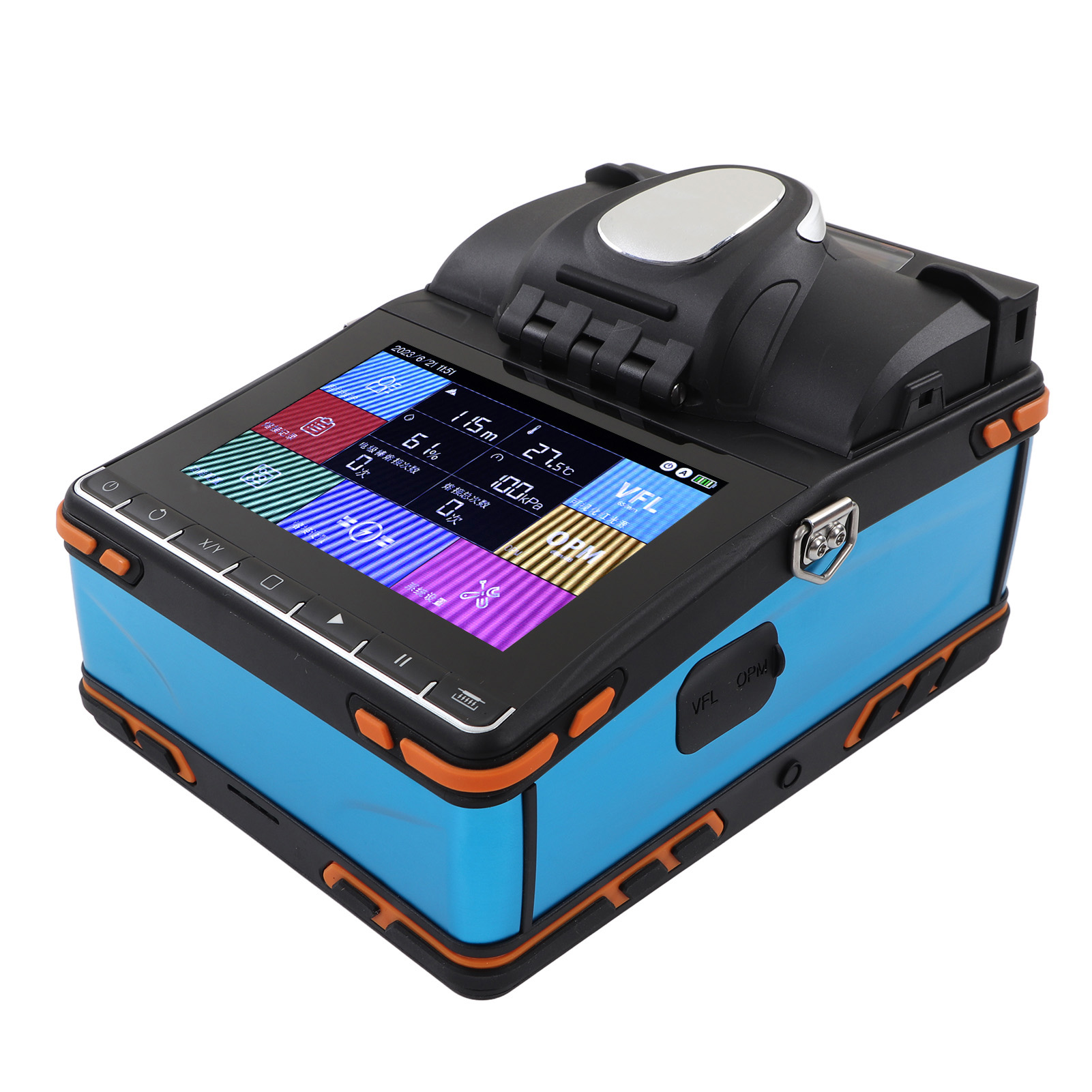 Automatisches Glasfaser-spleißgerät Mit Touchscreen, 6 Motoren, 100–240 V, Eu-stecker