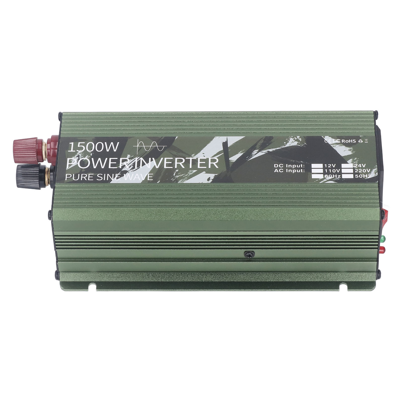 1500-w-sinus-wechselrichter Mit Lüfter Und Mehrfachschutz, Dc 12 V Auf Ac 220 V, Solar-wechselrichter Für Autos