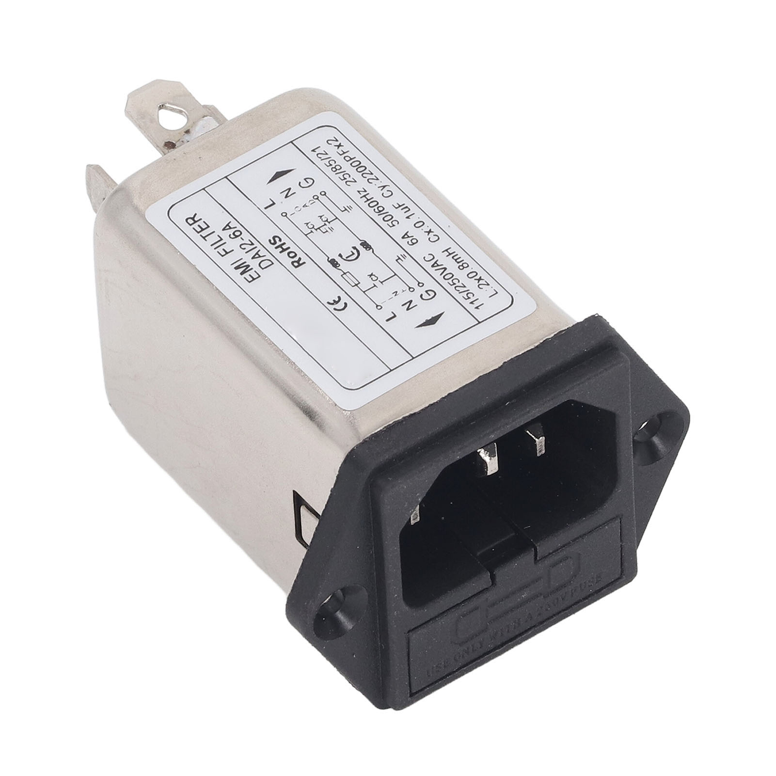 Leistungs-emi-filter, Anti-signal-störfilter, Rauschunterdrücker, Elektromagnetischer Interferenzfilter, 115 V, 250 V