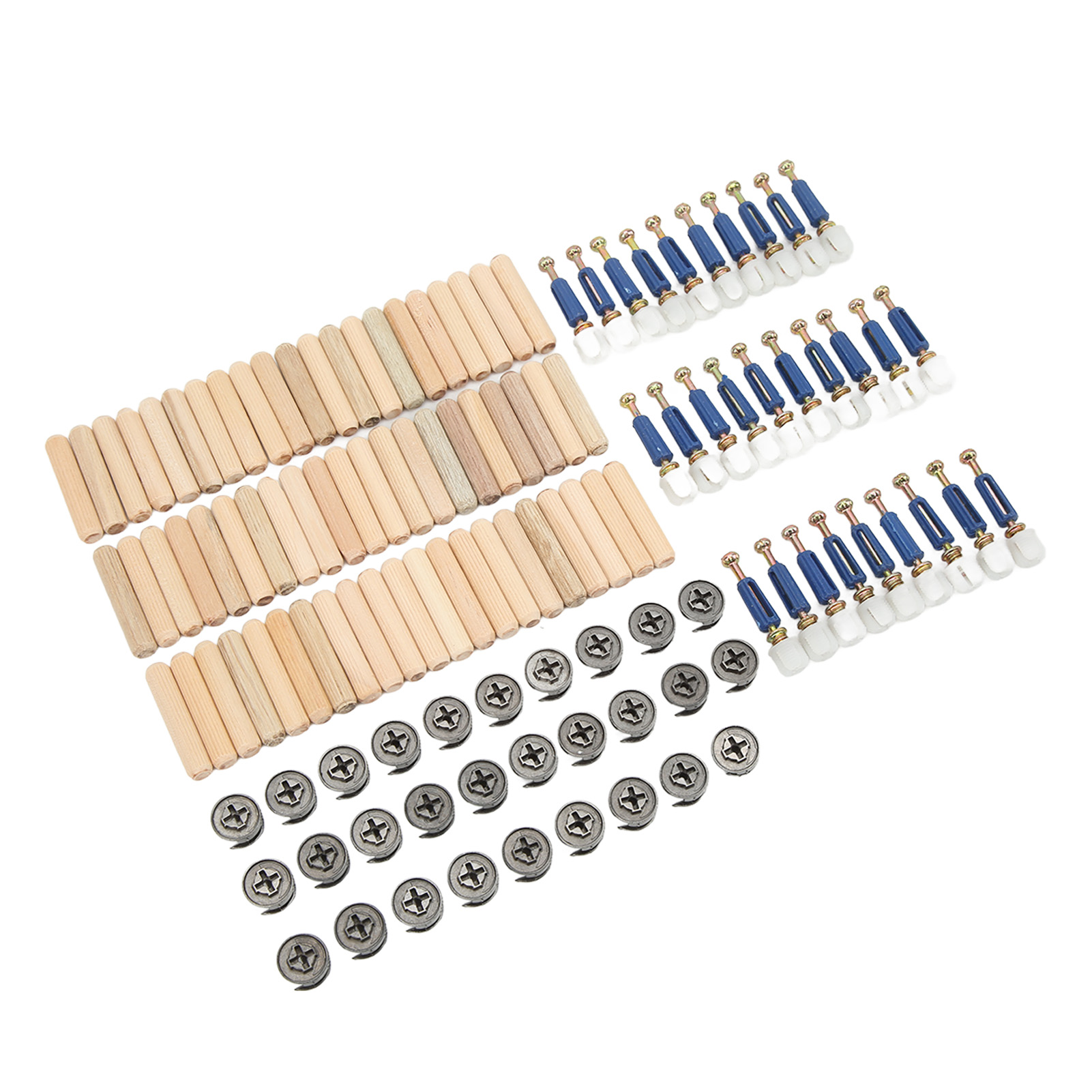 3-in-1 Exzenterrad-verbindungsset Mit Verdickter Mutter Und Schraube Für Möbelplatten Und -verkleidungen (15 Mm Exzenterrad)