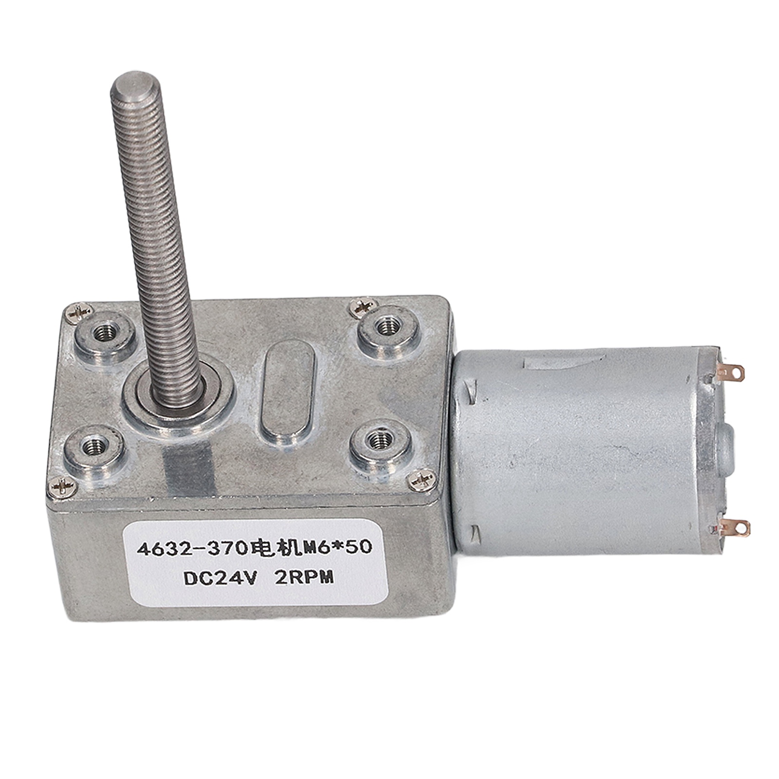 Gleichstrom-untersetzungsmotor, Stabil, Geräuscharm, Verlustarm, Leicht, Schneckengetriebemotor, 24 V Dc, 2 U/min, M6 X 50 Mm