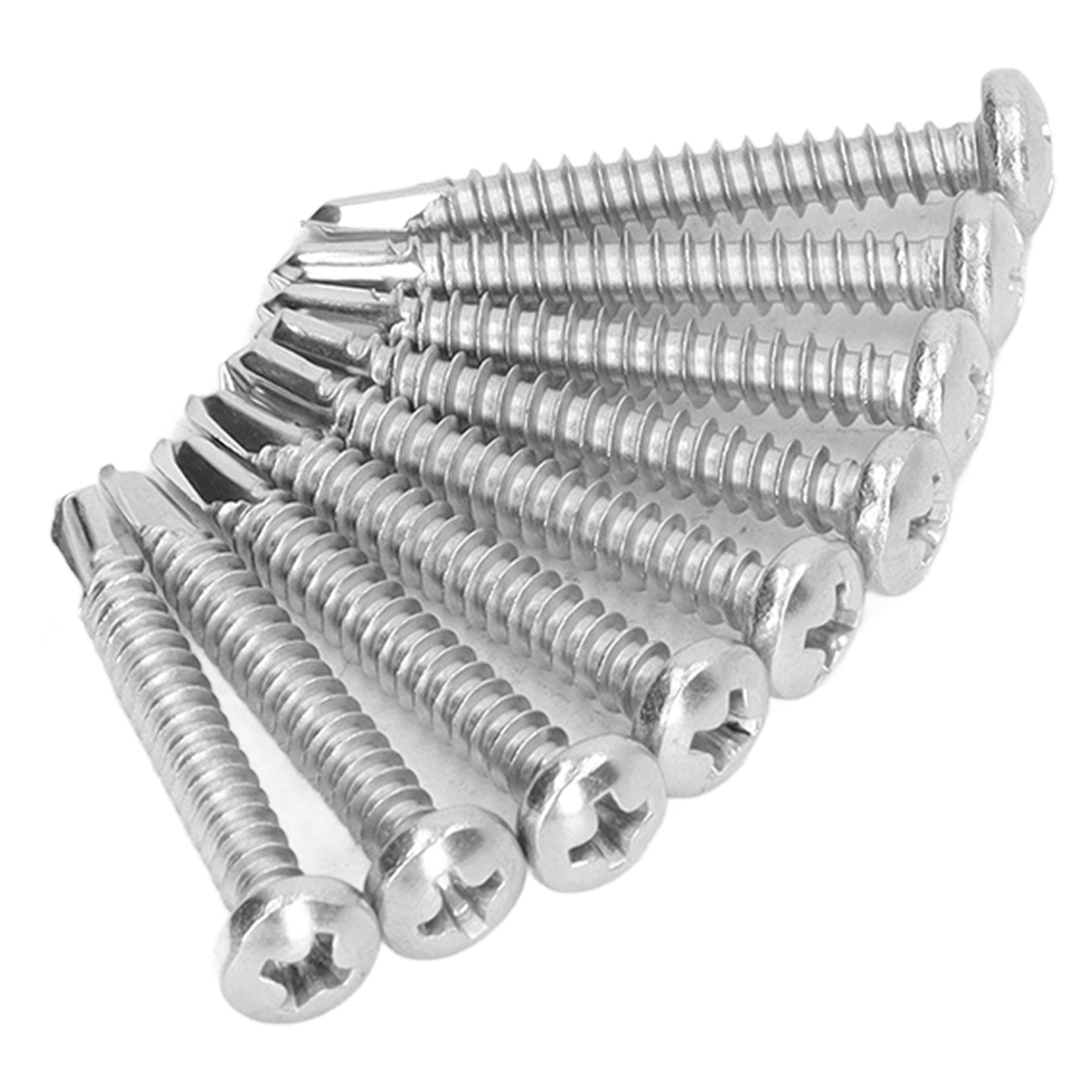 50 Stück Selbstbohrende Schrauben Mit Rundkopf, Edelstahl 304, Befestigungselemente Für Holzarbeiten, M4,2 X 32