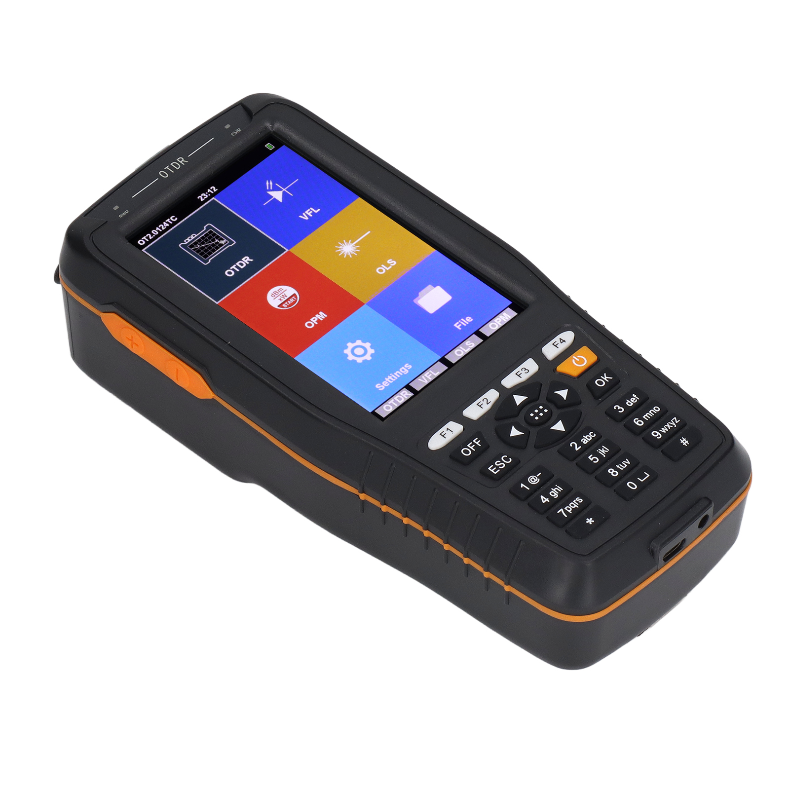 Optisches Zeitbereichsreflektometer 4-in-1 Otdr-fasertester Mit Lichtquelle Und Visueller Fehlerortung, 10,1 Cm (3,97 Zoll), 100–240 V, Eu-stecker