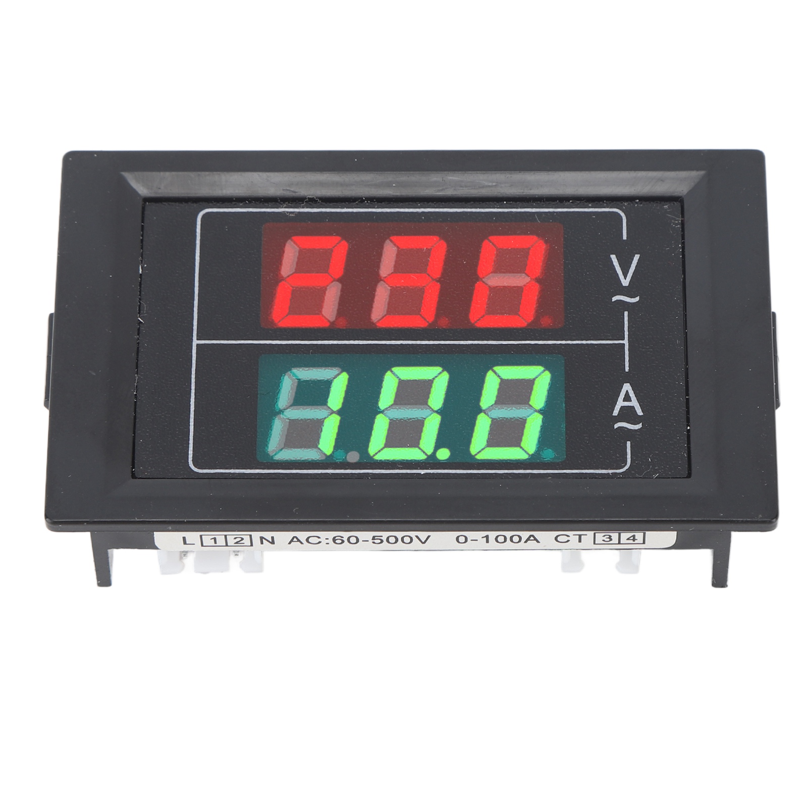 Einphasen-energiezähler, 2-leiter-strom- Und Spannungsmesser, Led-digitalvoltmeter Und Amperemeter, Ac 60–500 V, 0–100 A