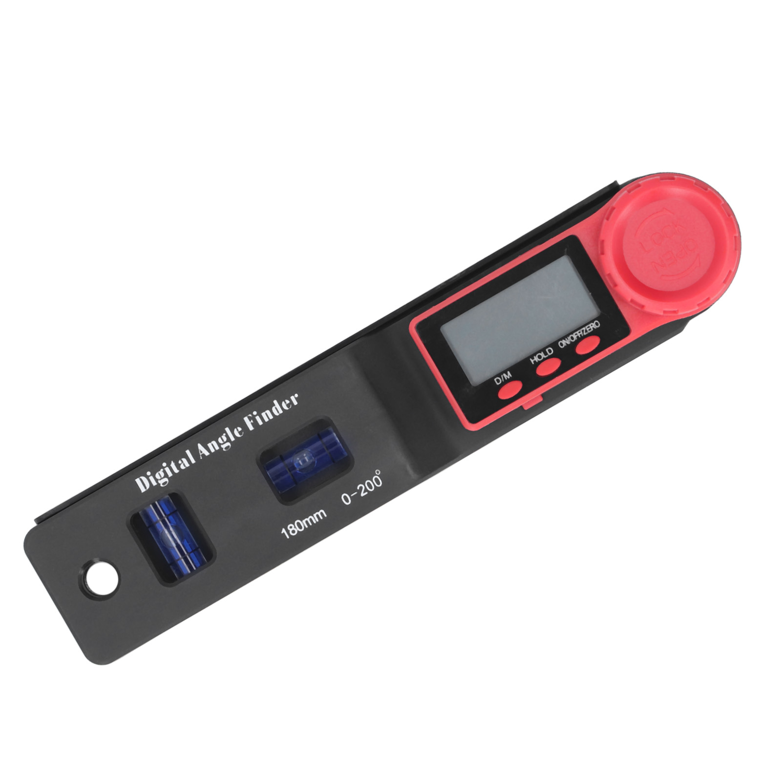 2-in-1 Mini-digitalwinkelmesser Mit Blauer Blase, Lcd-digitalanzeige Und Nonius Für Die Holzbearbeitung