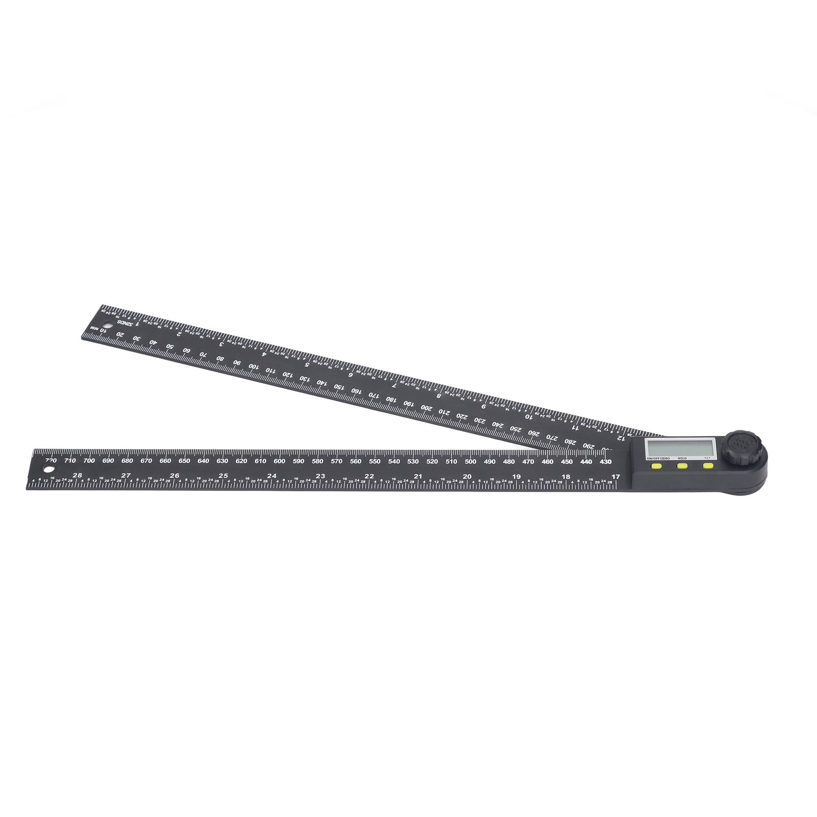 Elektronischer Winkelmesser Mit Lcd-digitalanzeige Und Batterie, 0–300 Mm, 0–360 Grad
