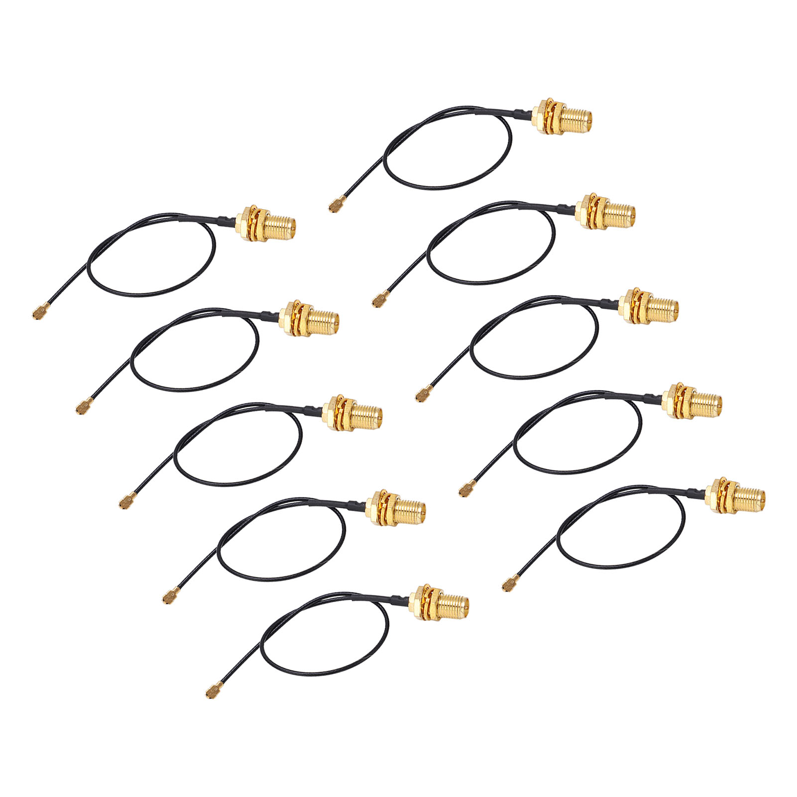 10 Stück Ipex-zu-sma-stecker-adapterkabel Mit Messingkern, Hochstabile Antennenzuleitung Für Empfänger/scanner