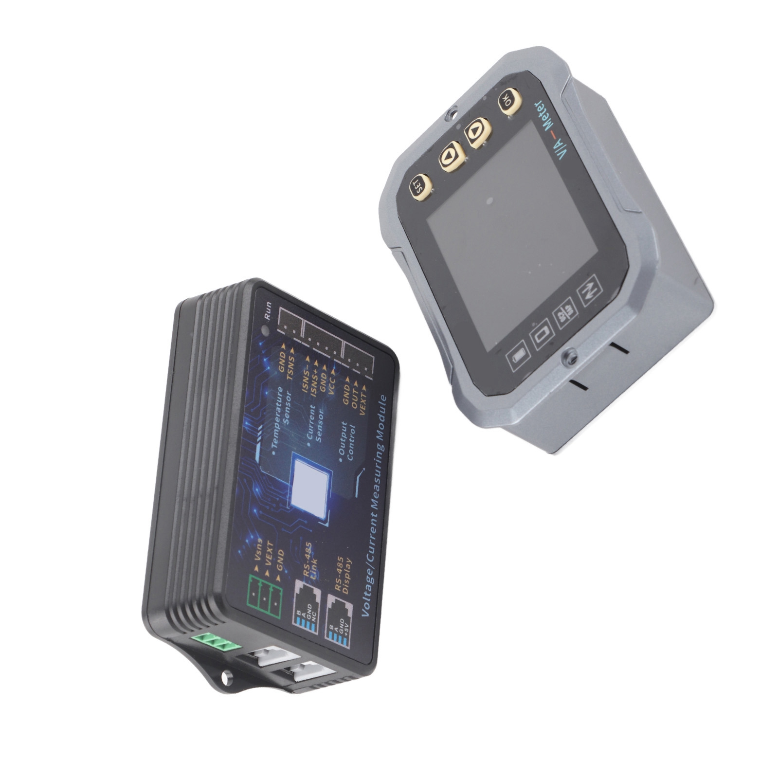 Intelligenter 100-a-batteriemonitor Mit Shunt Und Farbdisplay Für Wohnmobile, Coulombmeter, Spannungs-, Strom- Und Leistungskapazitätsmesser