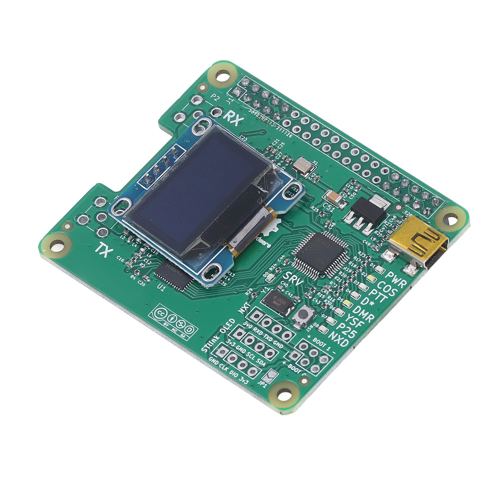 Mmdvm Hs Hotspot-board Uhf Vhf Firmware Vorinstalliert Led-anzeige Duplex Hotspot-modul