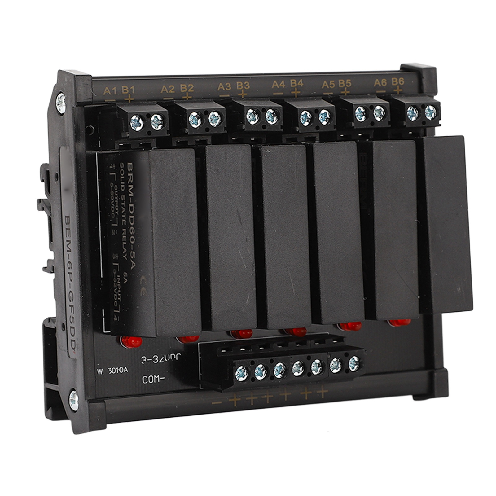 6-kanal-halbleiterrelaismodul Mit Signalanzeige, Eingang 3–32 V Dc, Last 5–8 A, 5–60 V Dc Für Elektrische Geräte