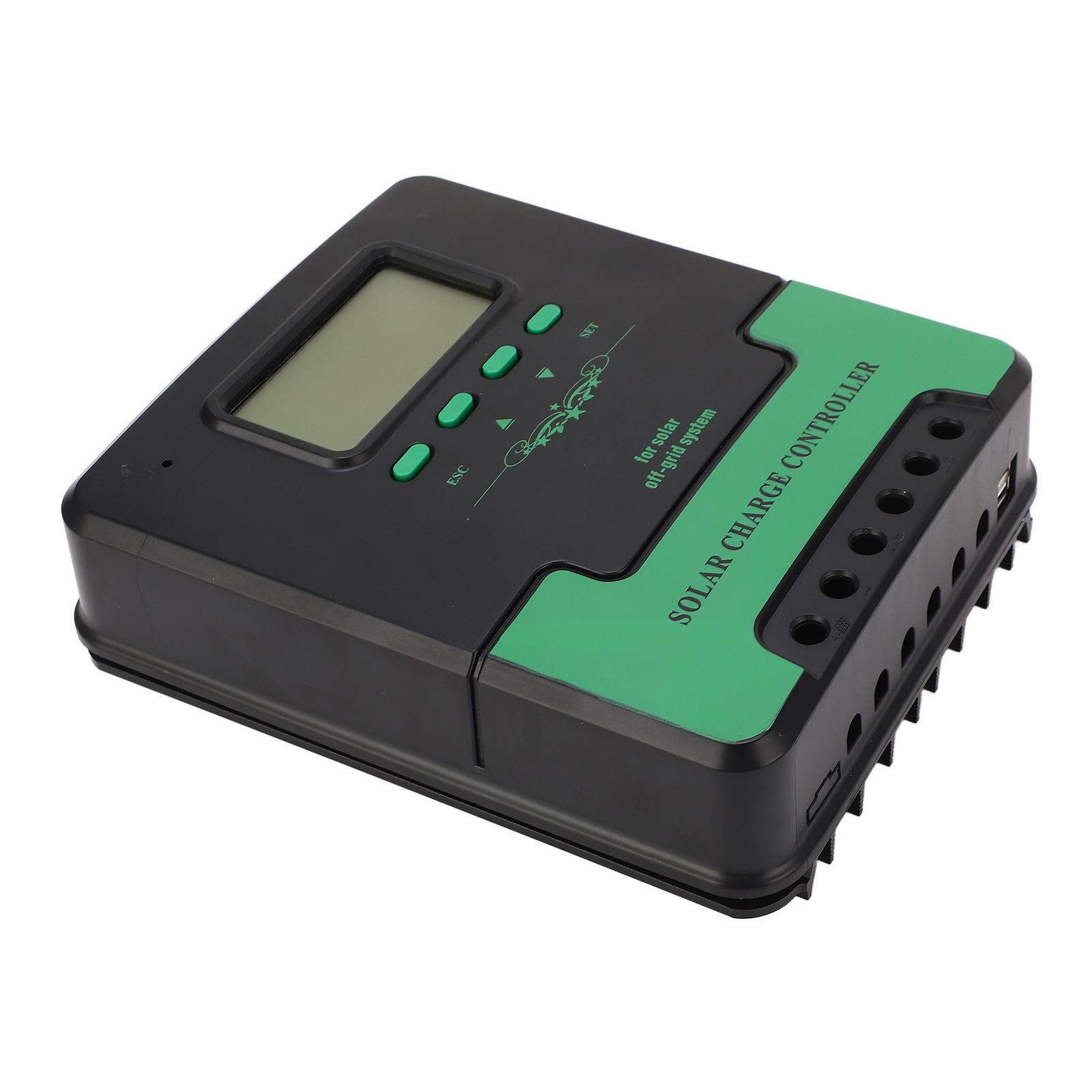 Solar-laderegler Mppt Mit Lcd-display, Zwei Usb-anschlüssen (5 V 3 A, 12 V, 24 V) Zum Laden Von Batterien (50 A)