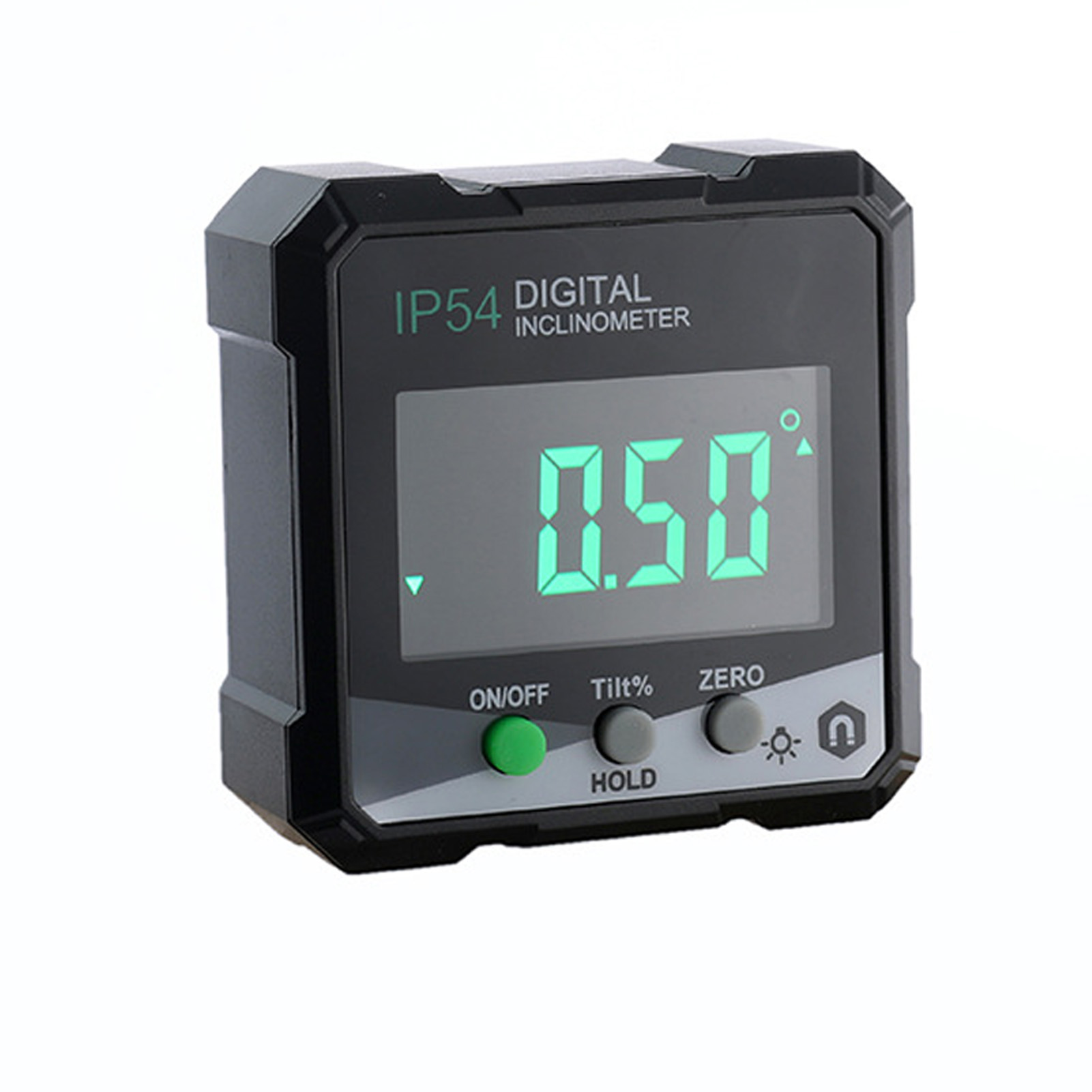 Digitaler Neigungsmesser 4x90° Messung Ip54 Lcd-bildschirm Magnetische Digitalanzeige Winkelmesser Grün Dlw30 Grd