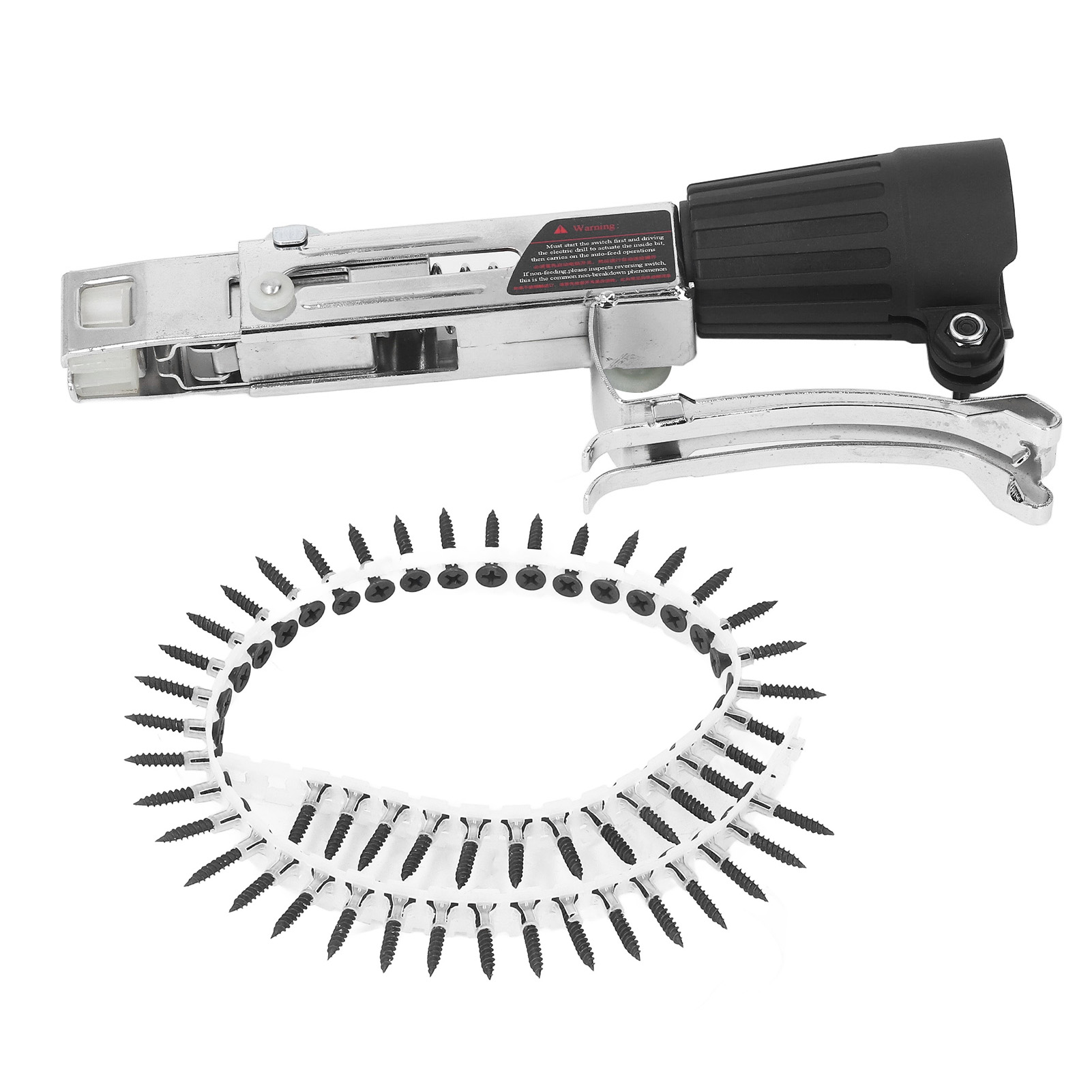 Kettennagelpistolenadapter Aus Korrosionsbeständiger Aluminiumlegierung Mit Tiefeneinstellung Für Elektrische Bohrmaschinen Und Automatische Kettenschraubpistolen