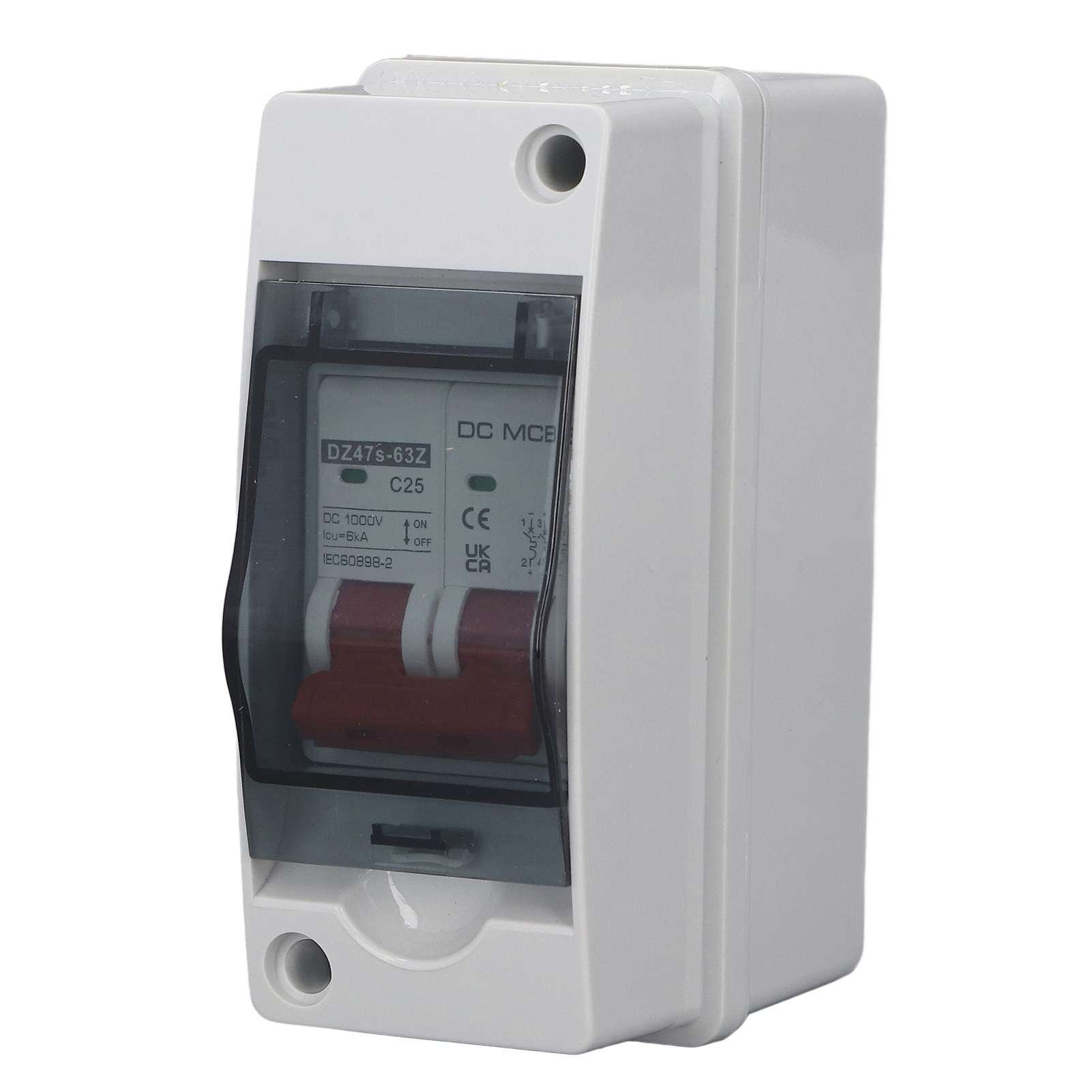 2p Photovoltaik-system Dc Miniatur-leistungsschalter Solar Ip65 Wasserdicht Pv-trennschalter Dc1000v 25a
