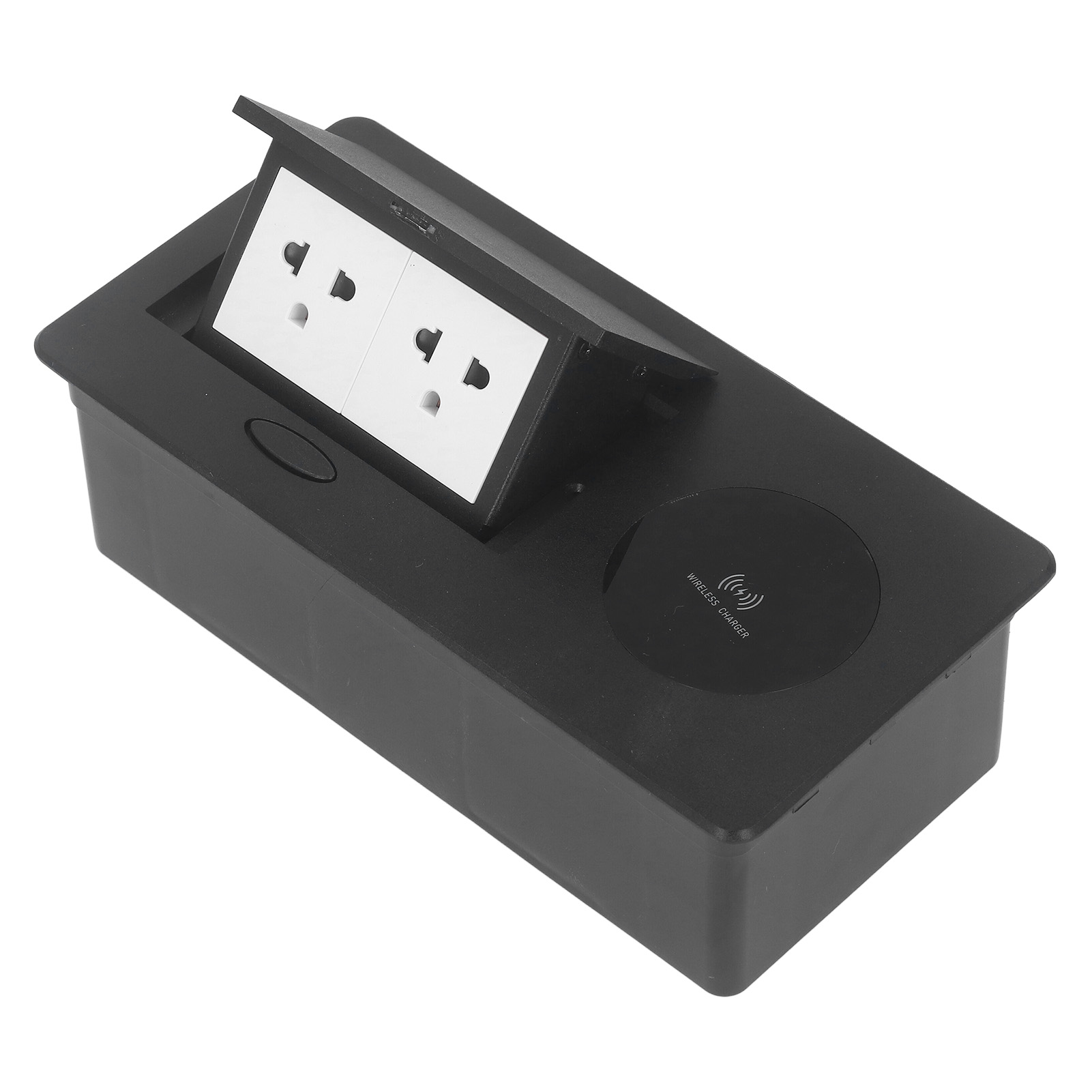 Tischsteckdose Mit Verdeckter Steckdosenleiste, Us-standard, 3-loch-steckdosen, Kabelloses Laden, 15 A, 127 V Wechselstrom